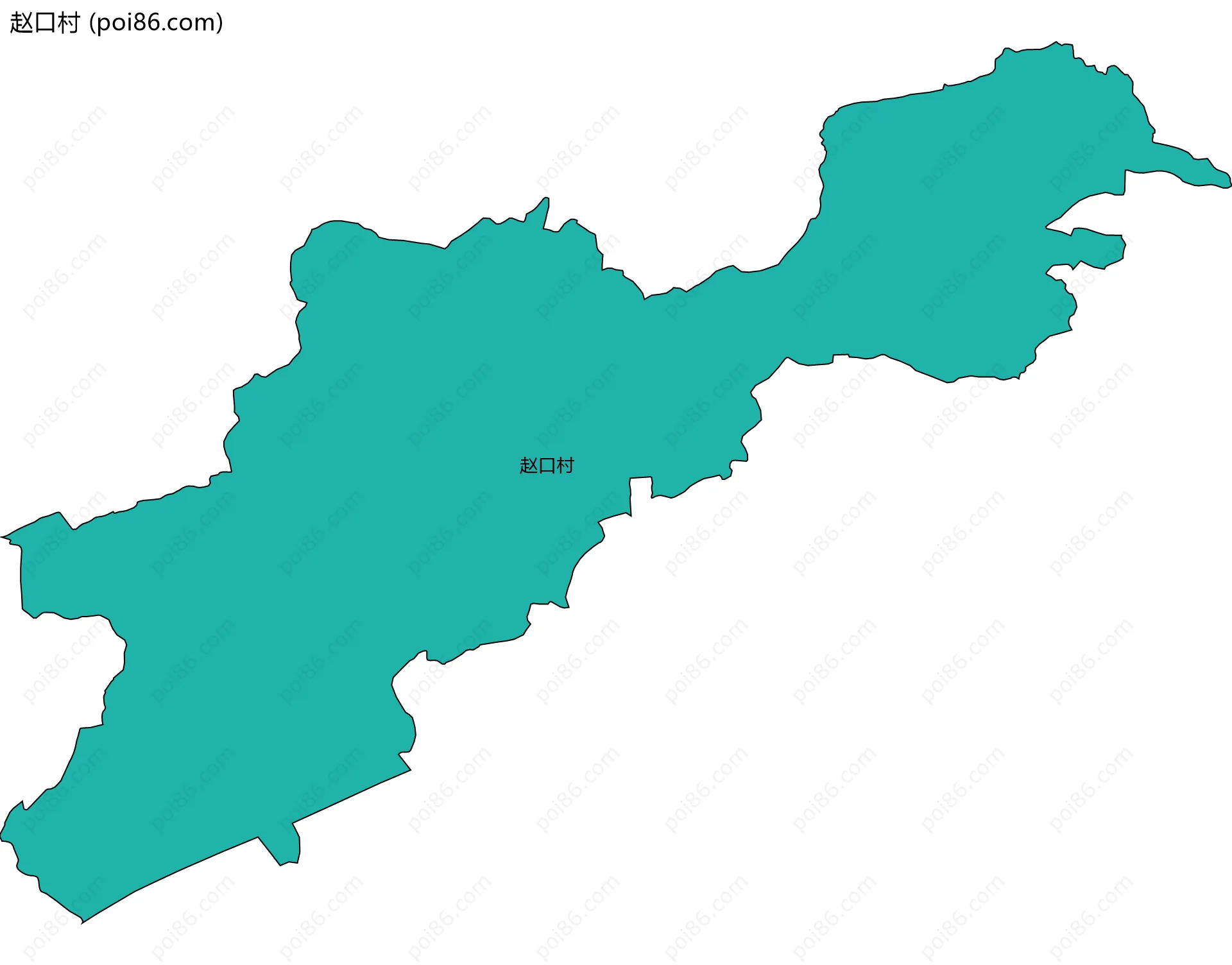 赵口村边界地图