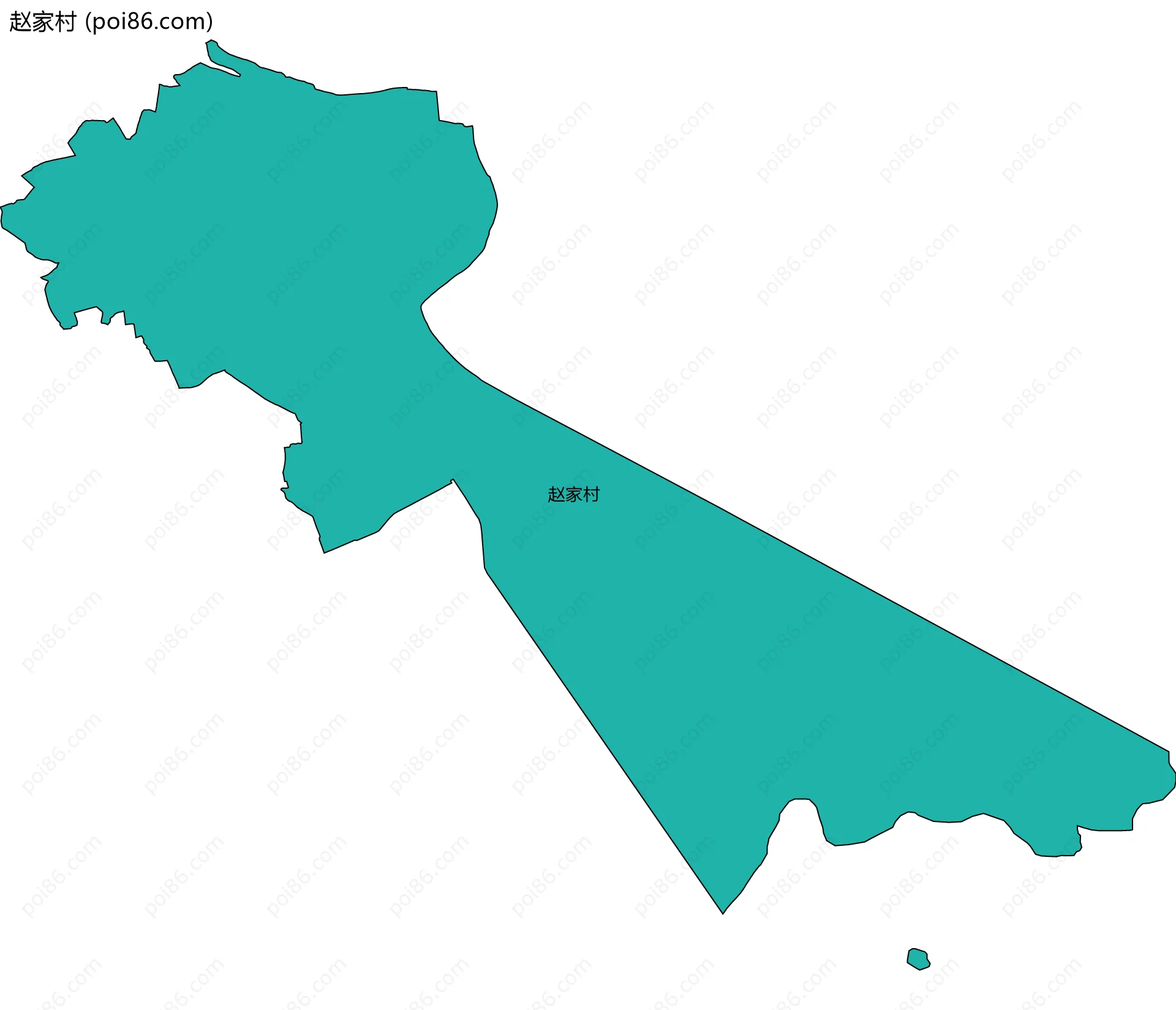 赵家村边界地图