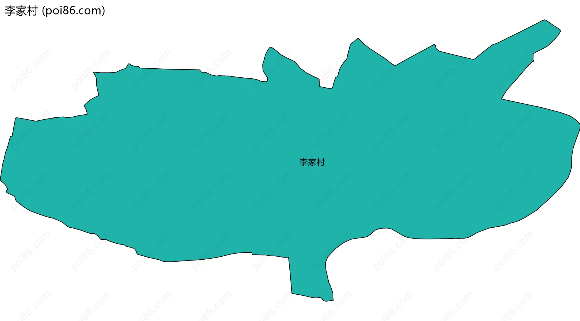 李家村边界地图