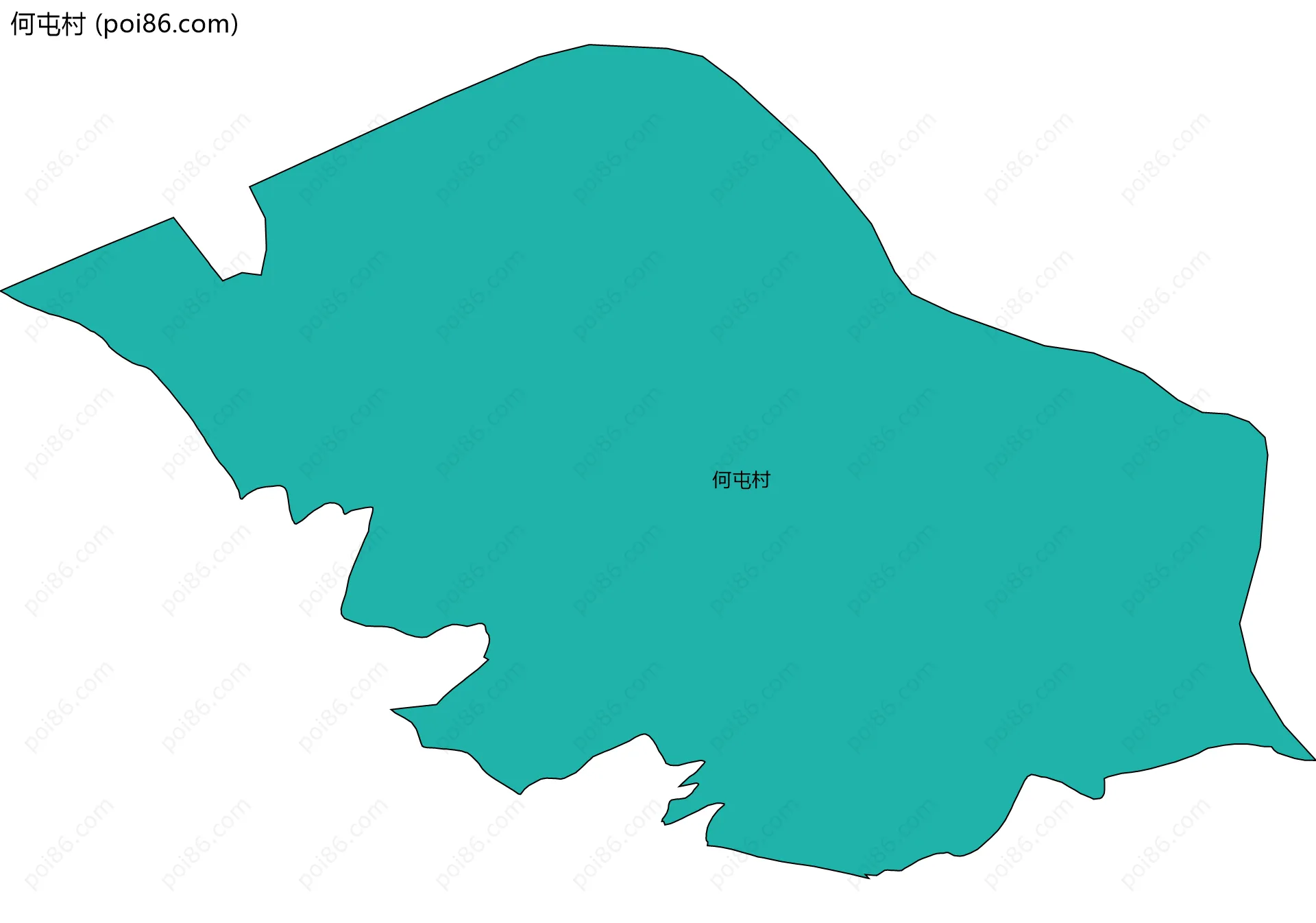 何屯村边界地图