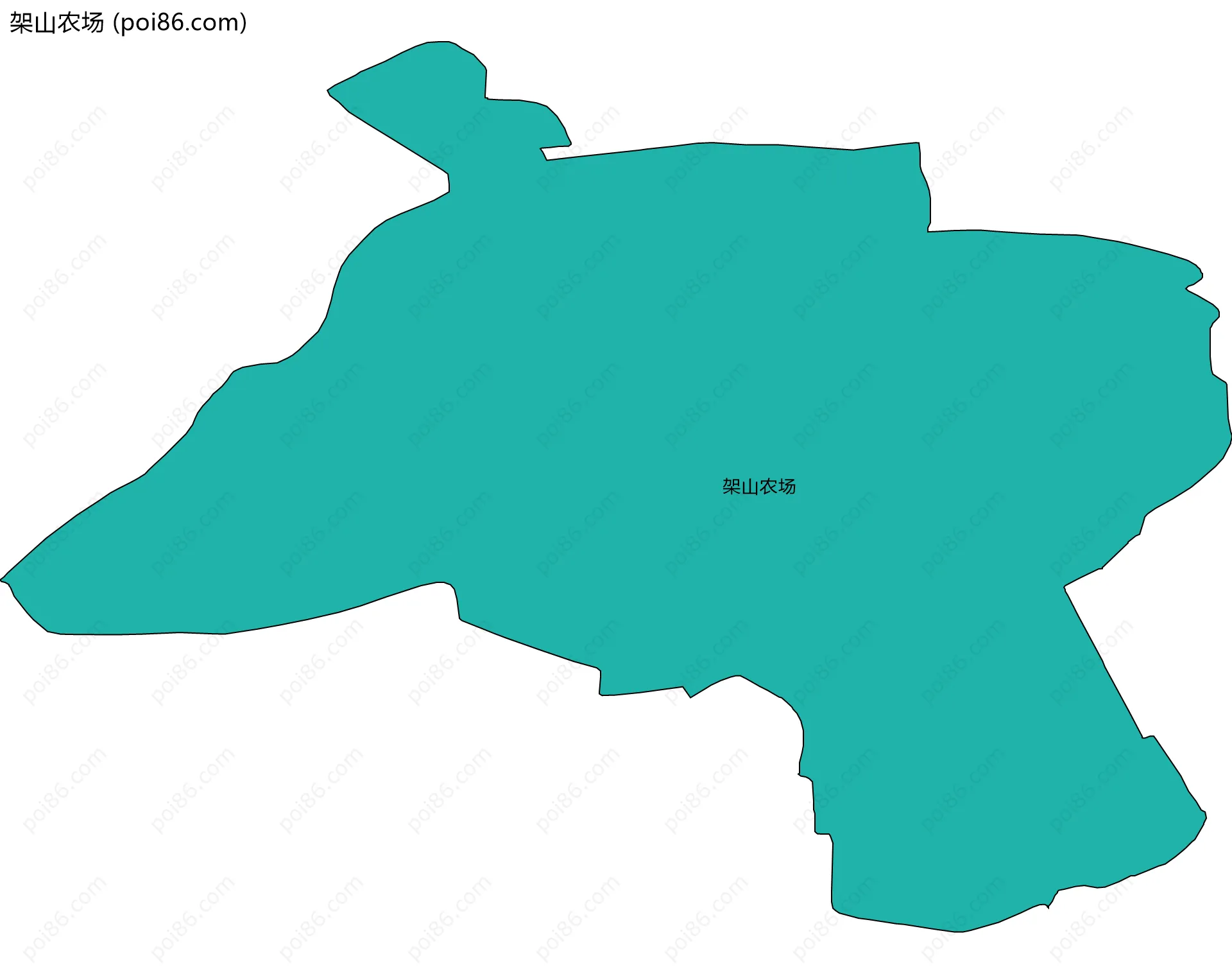 架山农场边界地图