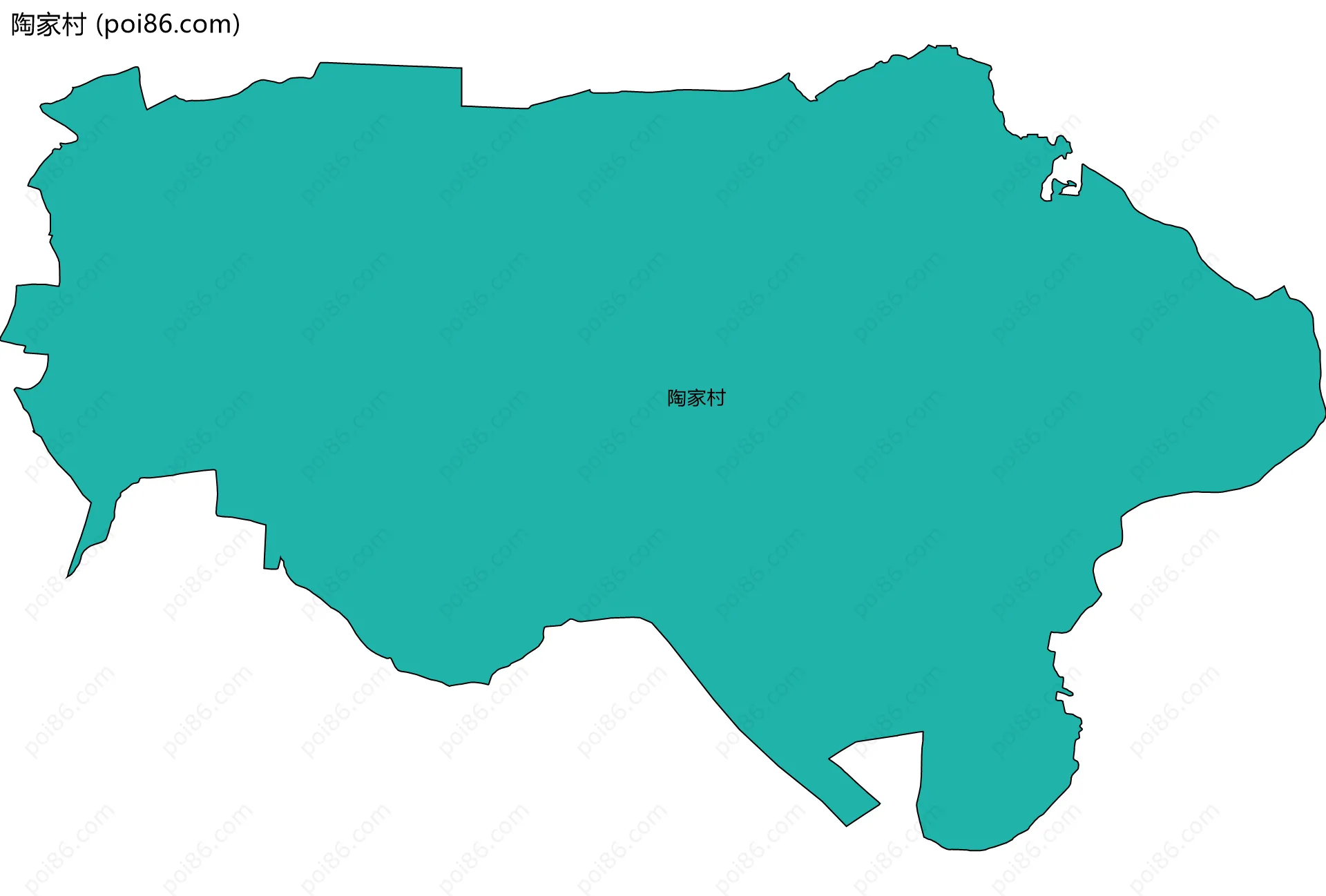 陶家村边界地图