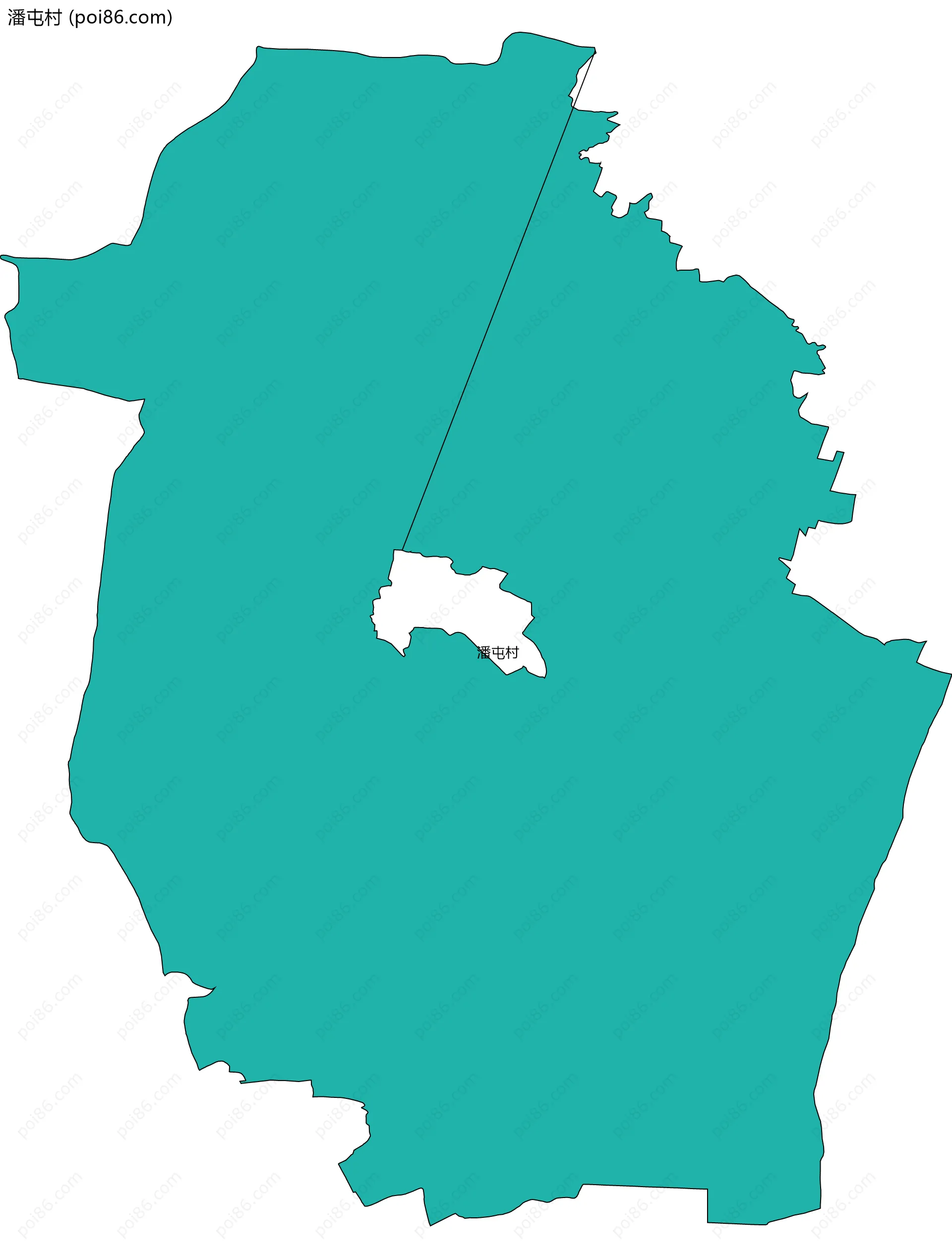 潘屯村边界地图