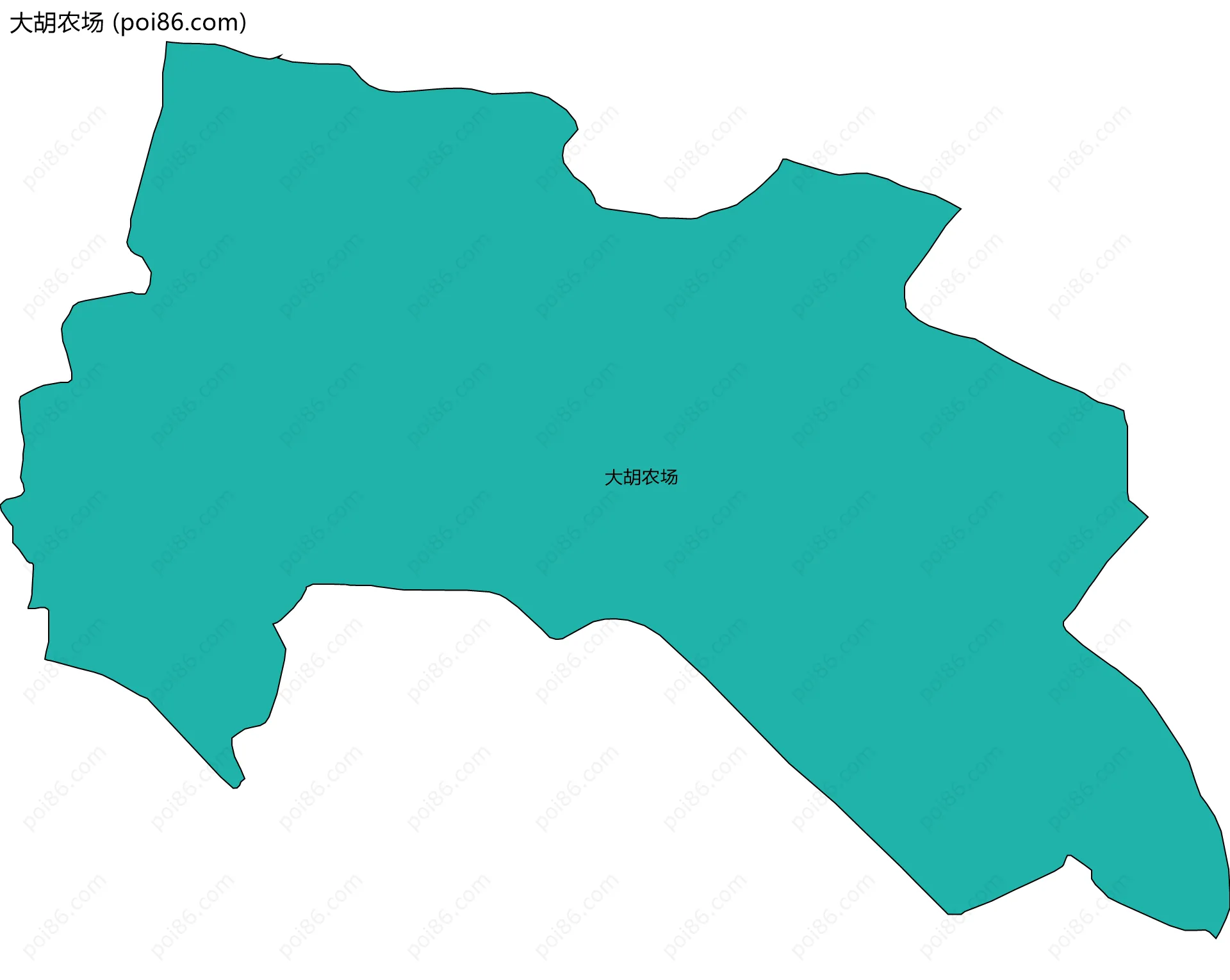 大胡农场边界地图