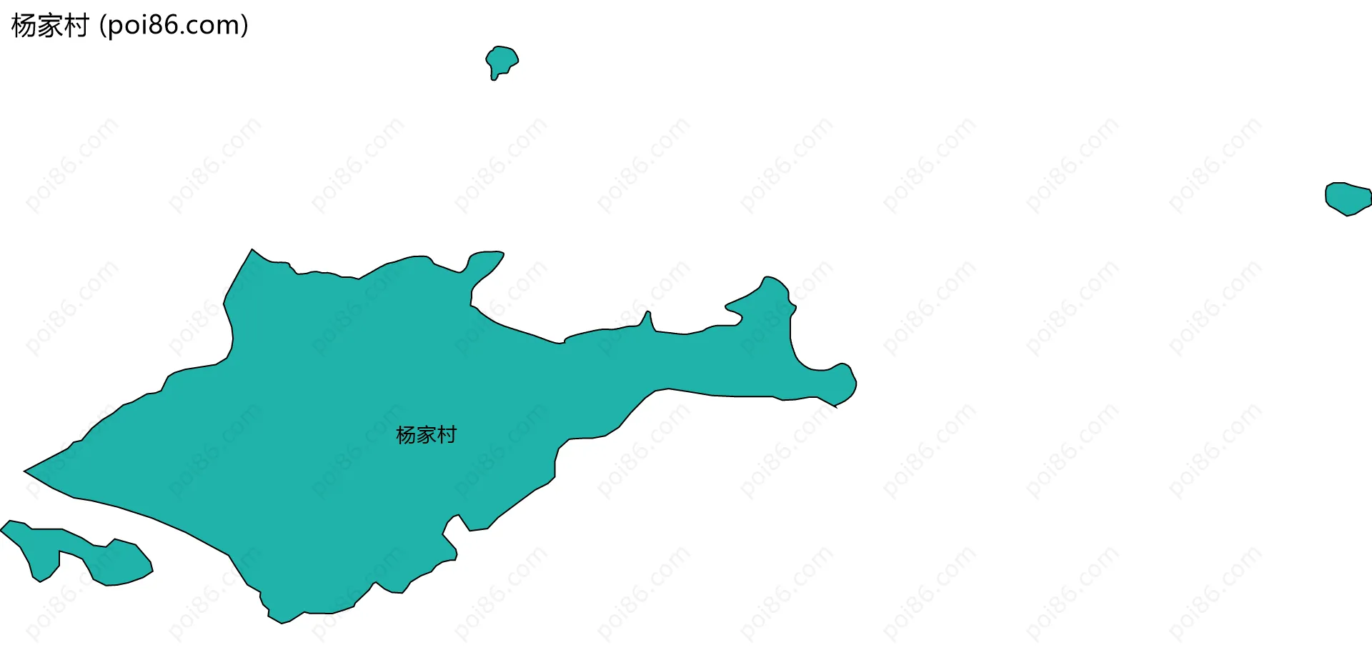 杨家村边界地图