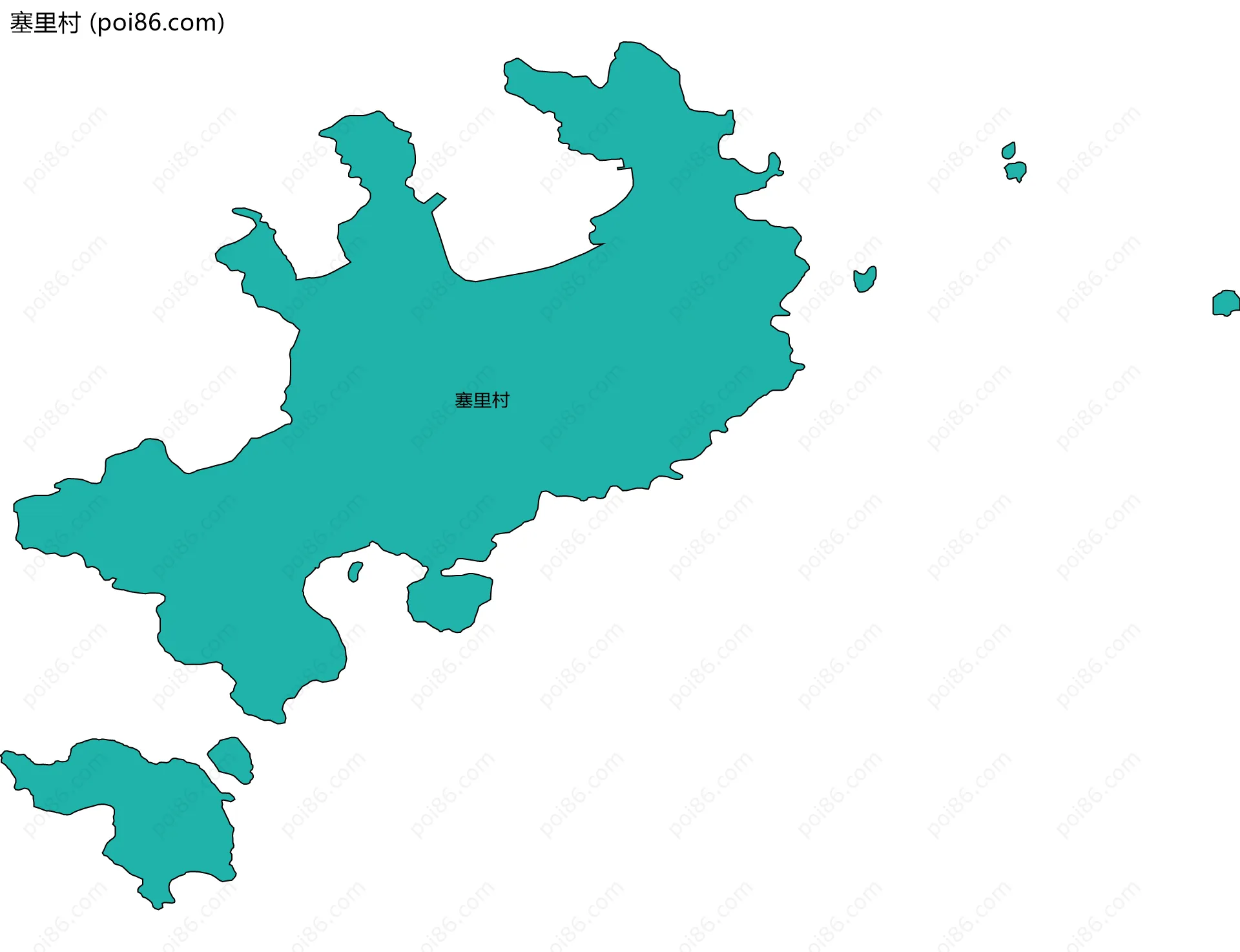 塞里村边界地图