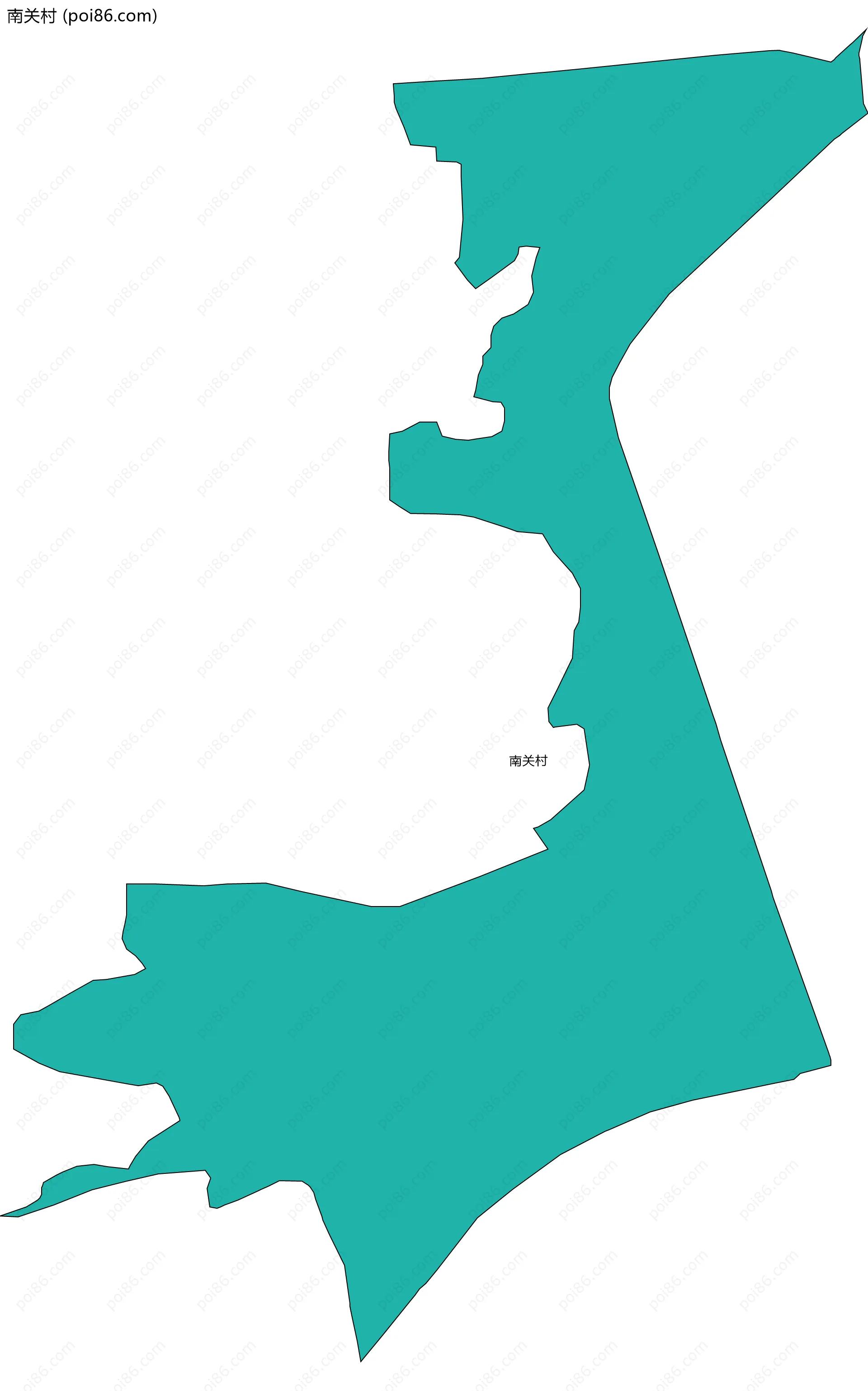 南关村边界地图