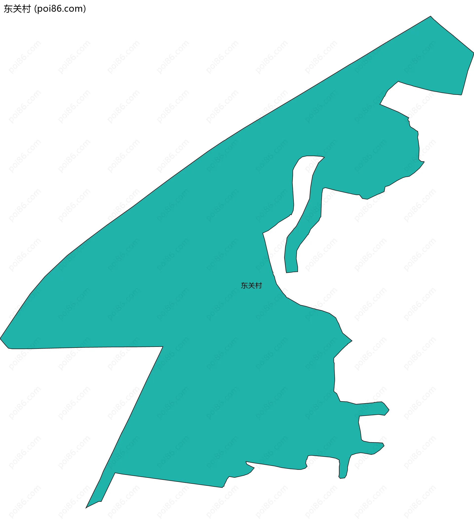 东关村边界地图