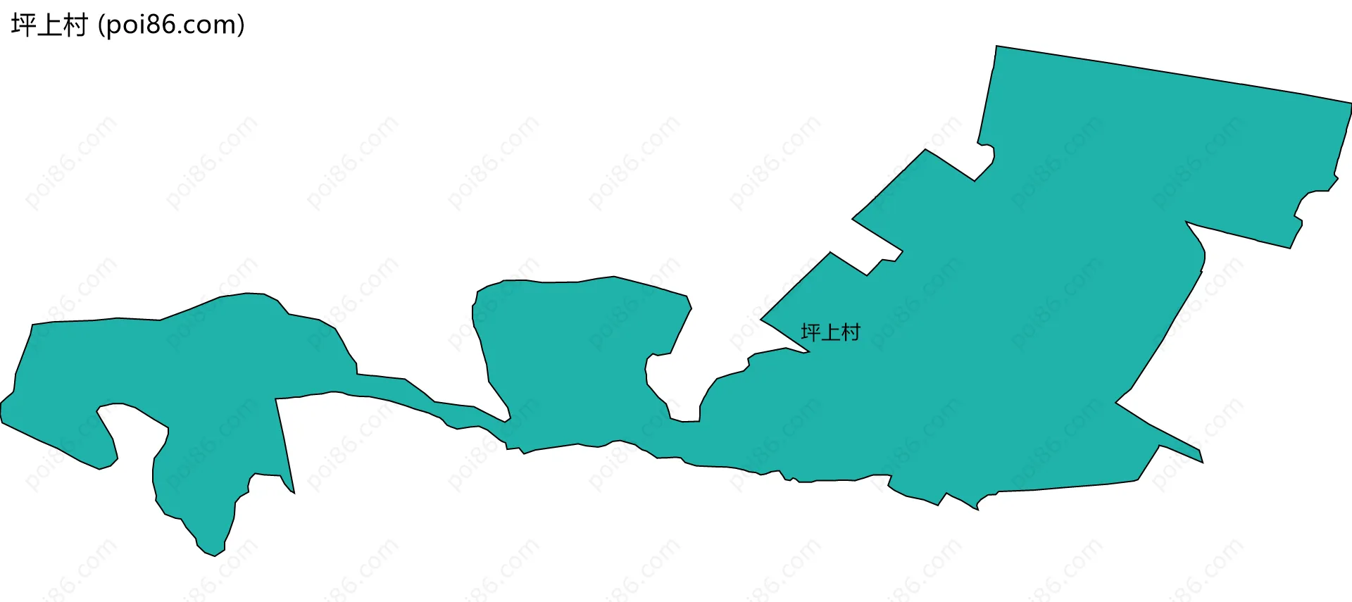 坪上村边界地图