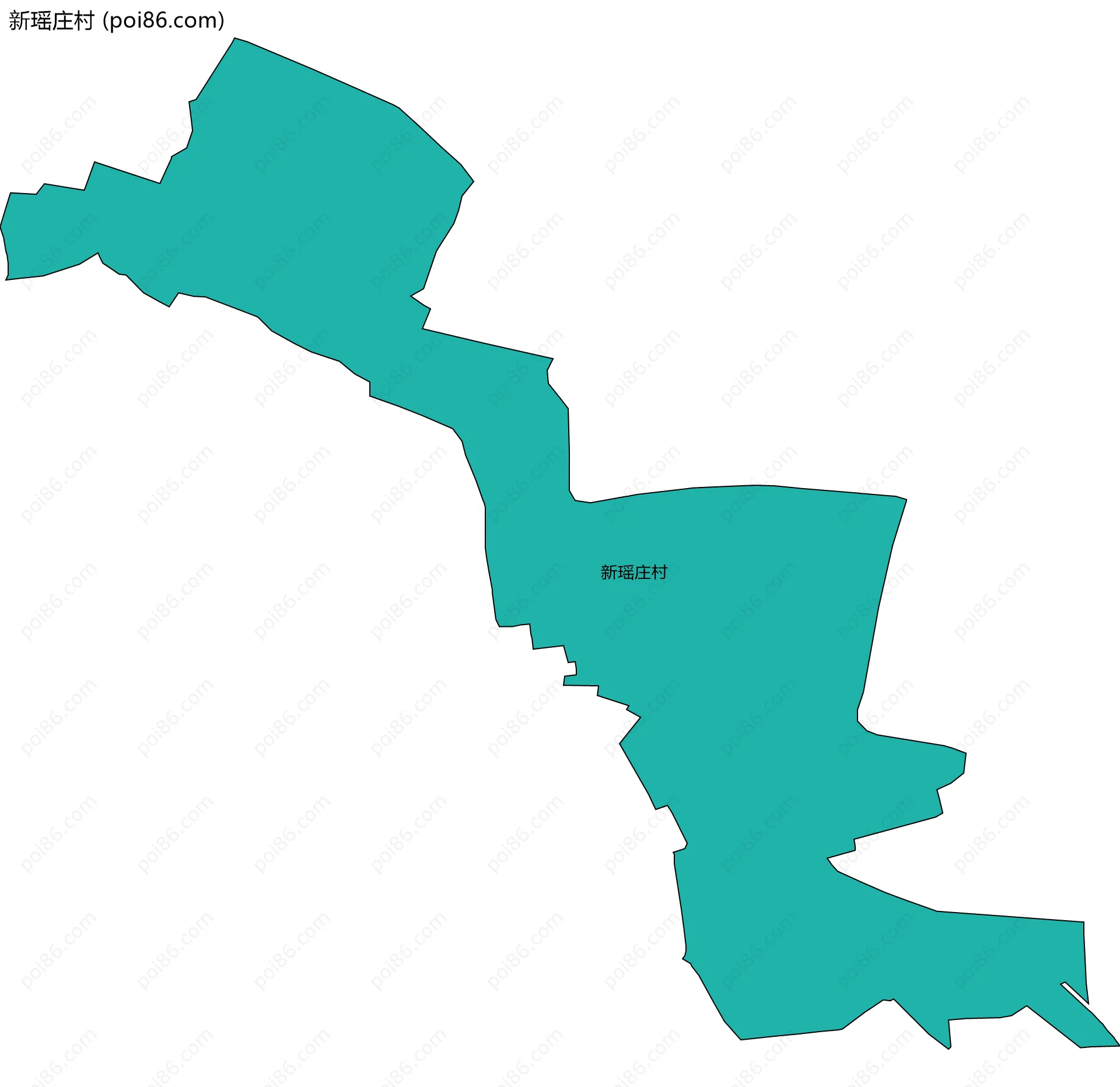 新瑶庄村边界地图