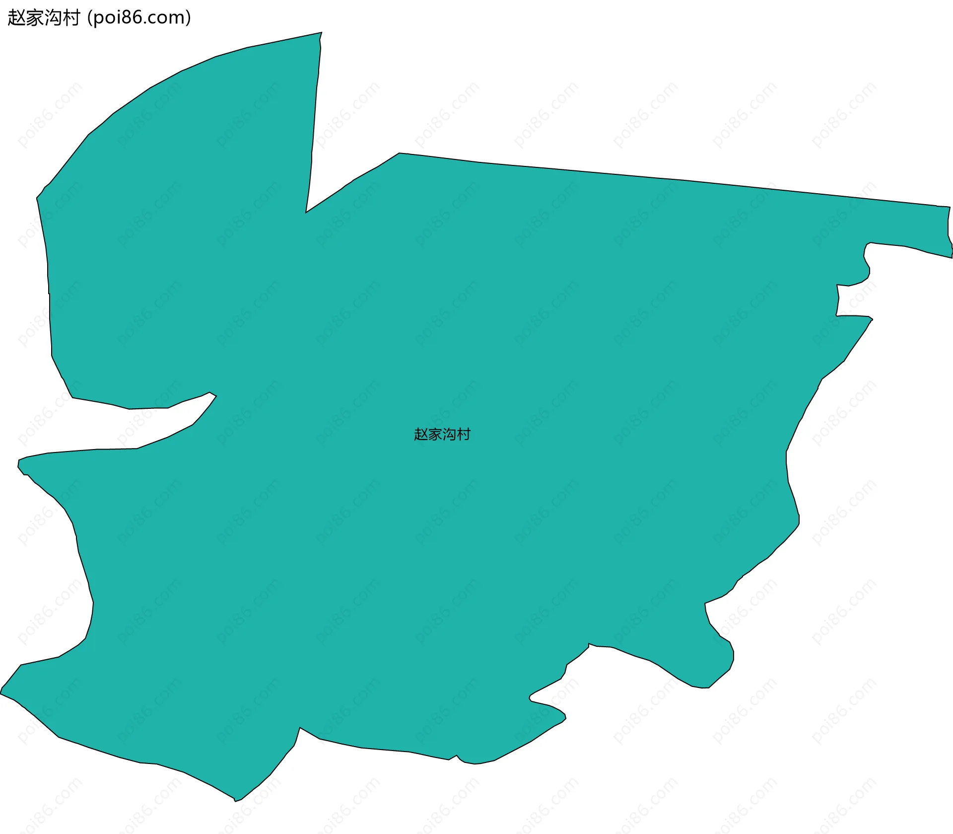 赵家沟村边界地图