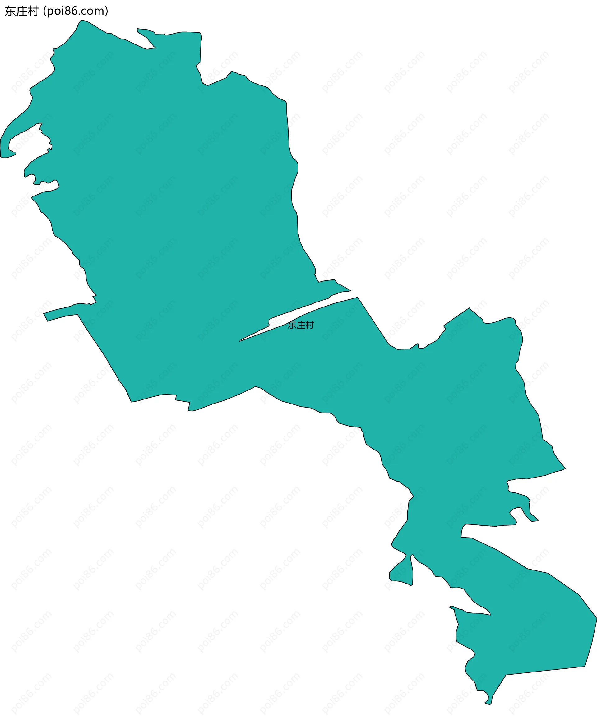 东庄村边界地图