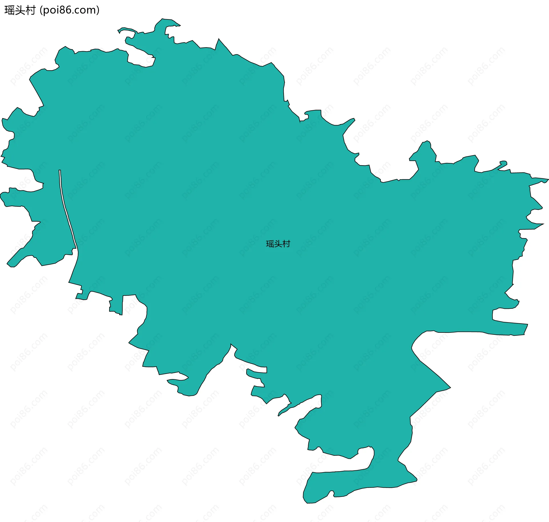 瑶头村边界地图