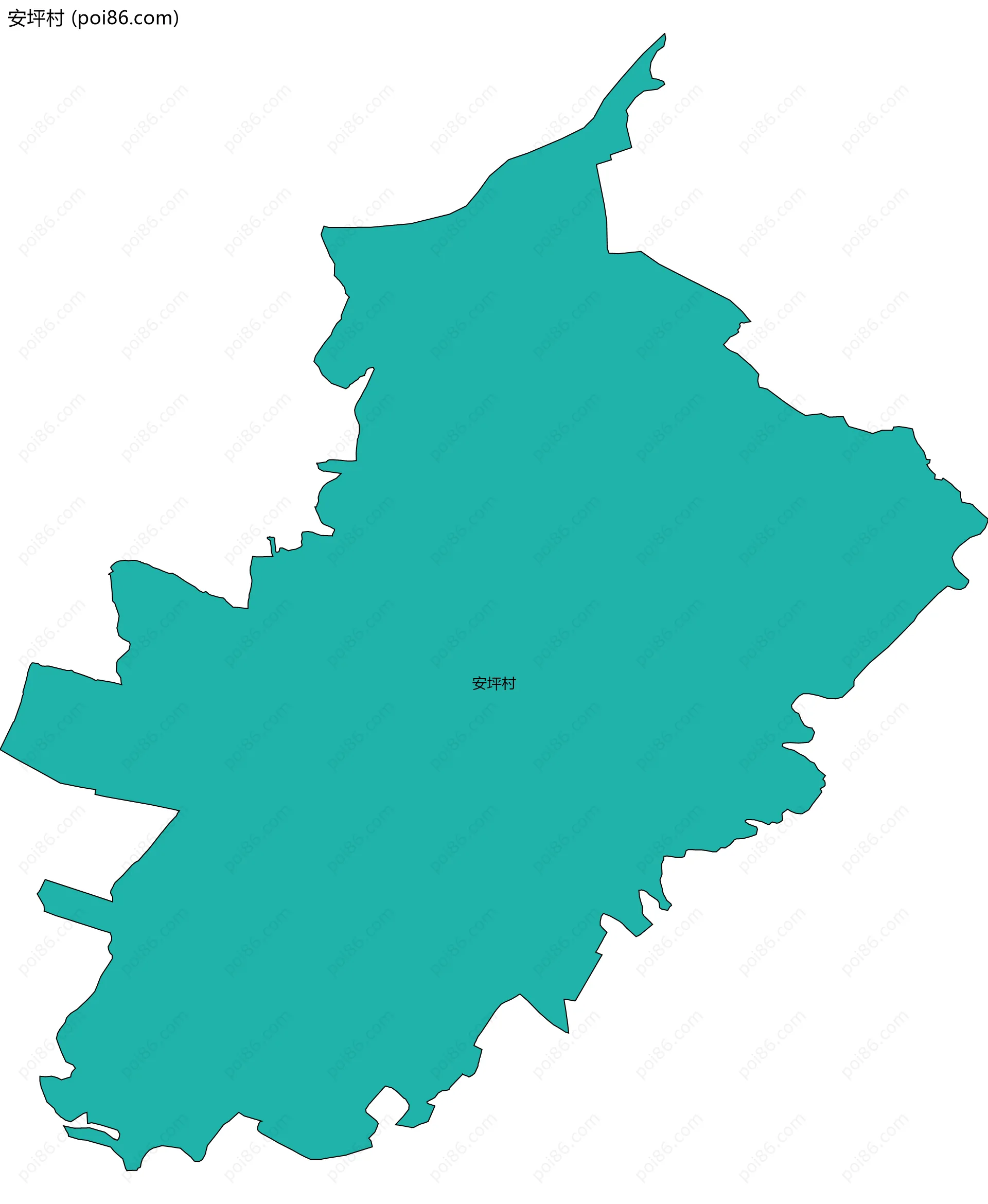 安坪村边界地图