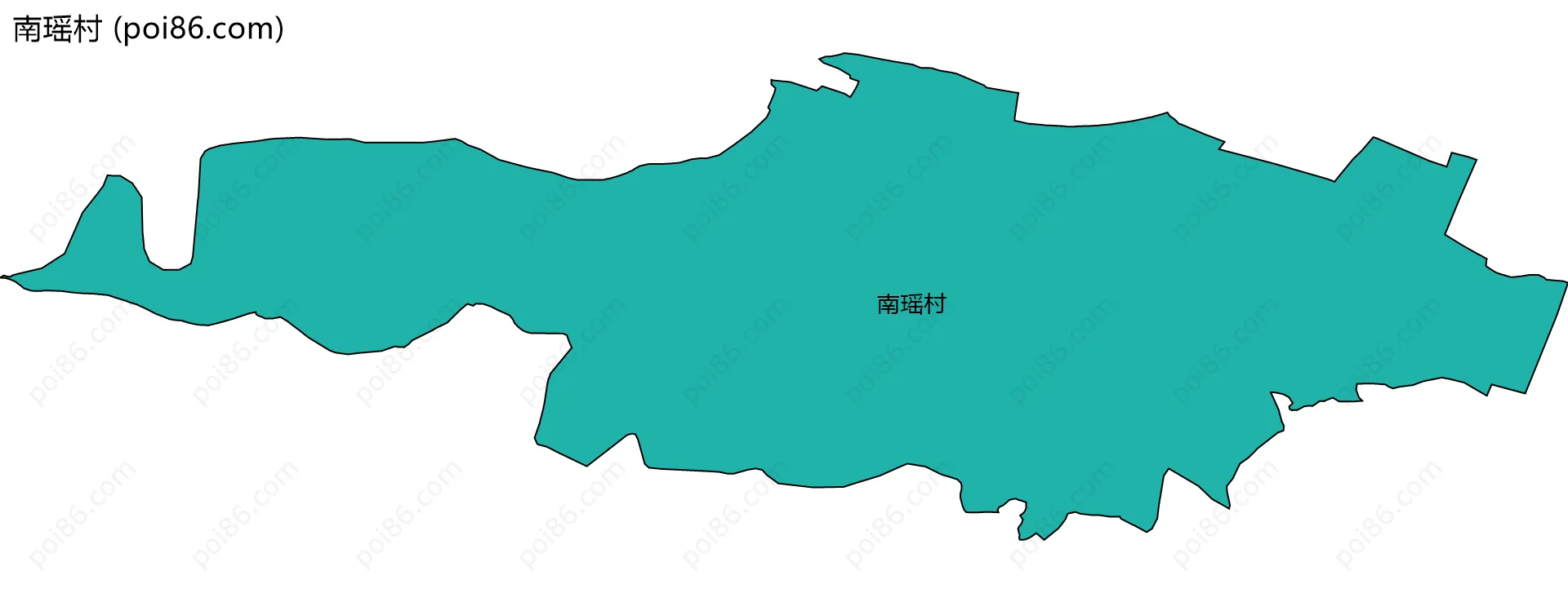 南瑶村边界地图