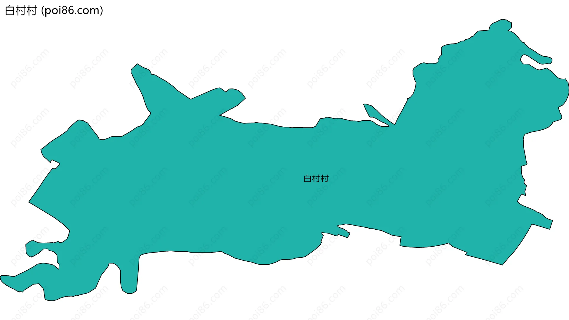 白村村边界地图