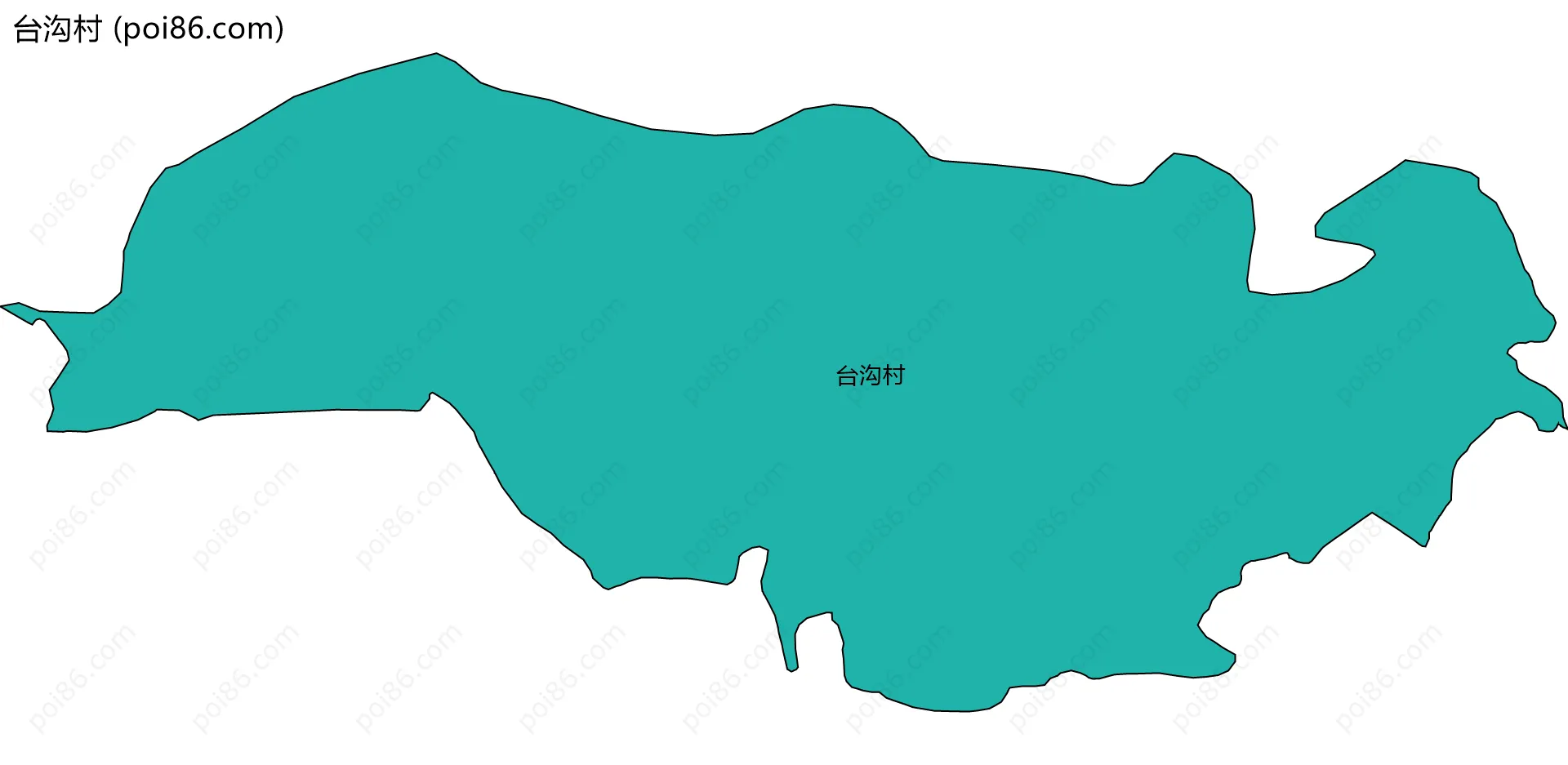 台沟村边界地图