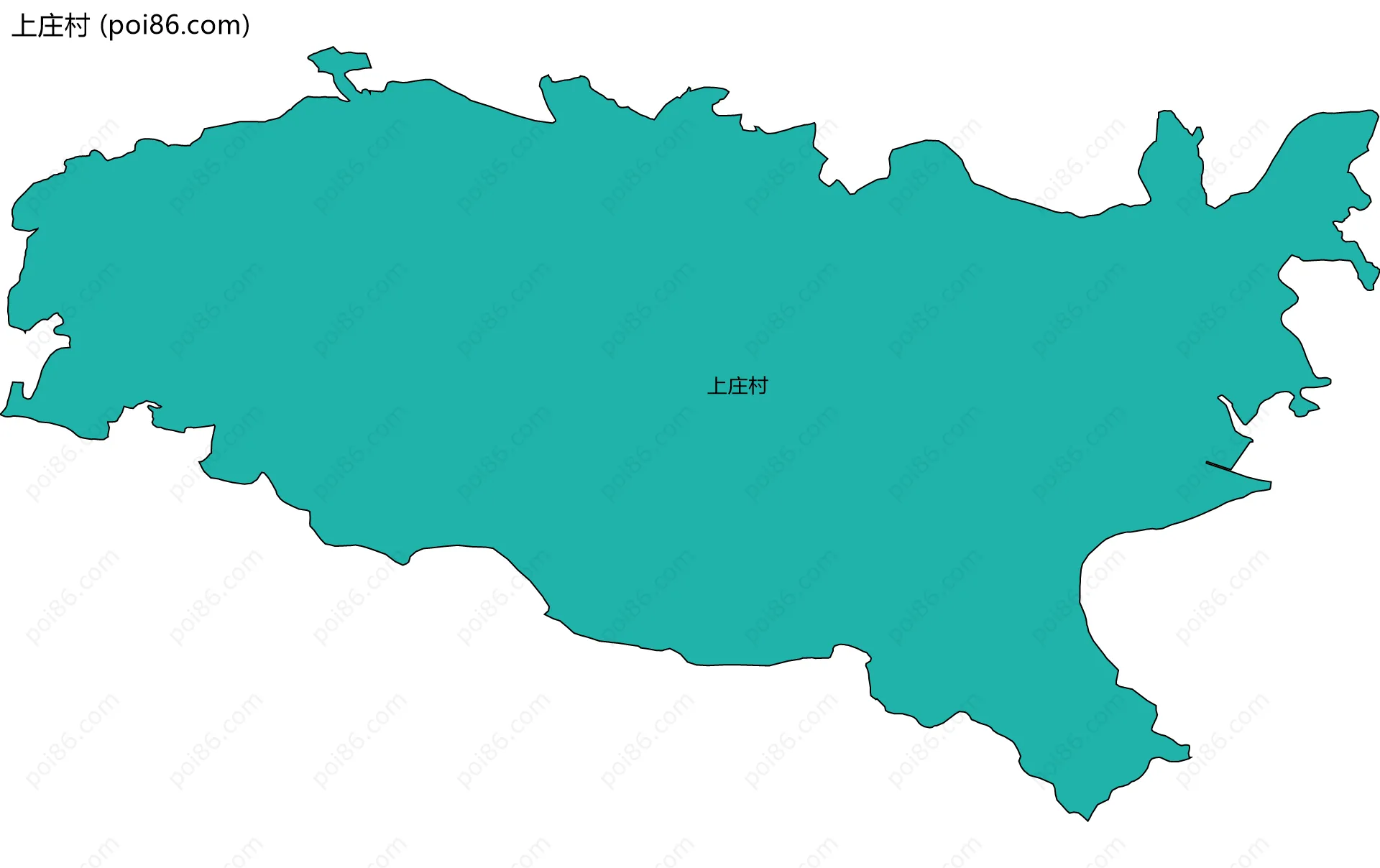 上庄村边界地图