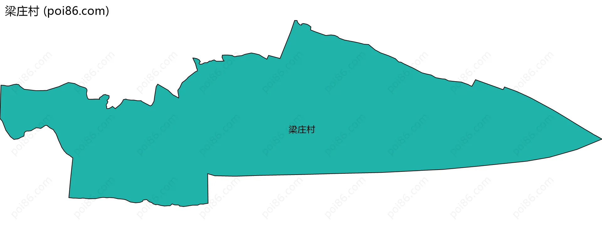梁庄村边界地图