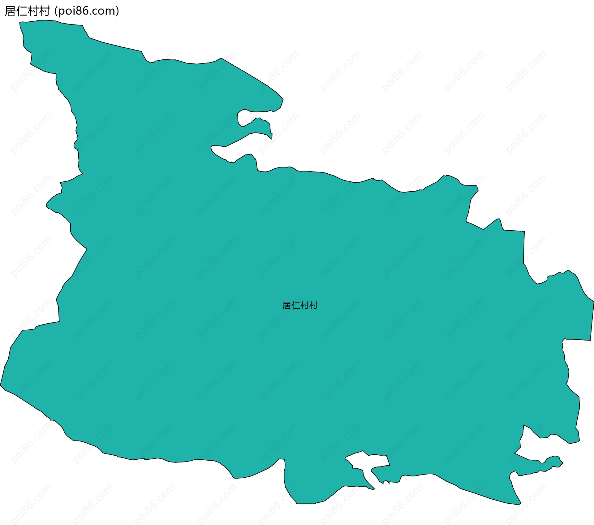 居仁村村边界地图