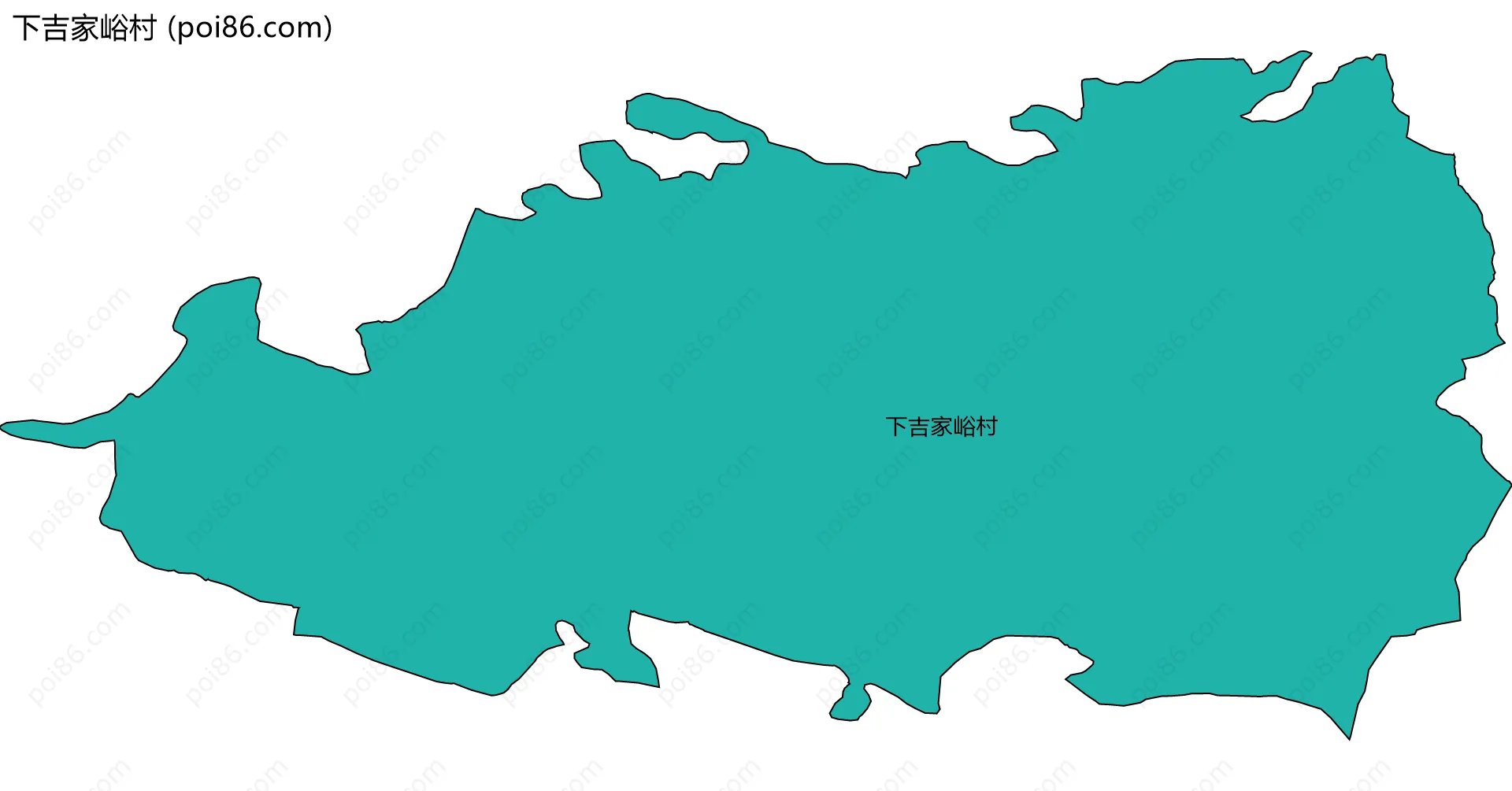 下吉家峪村边界地图