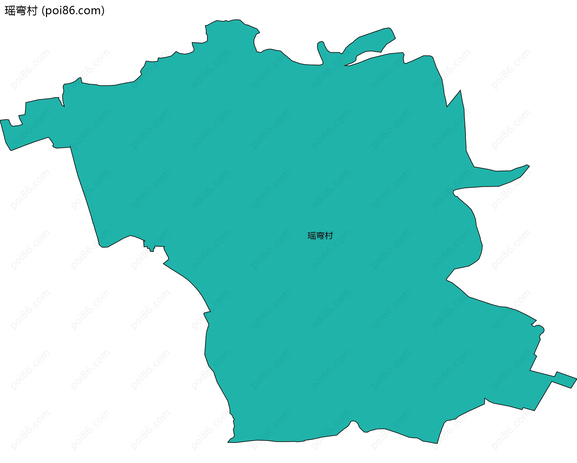 瑶弯村边界地图