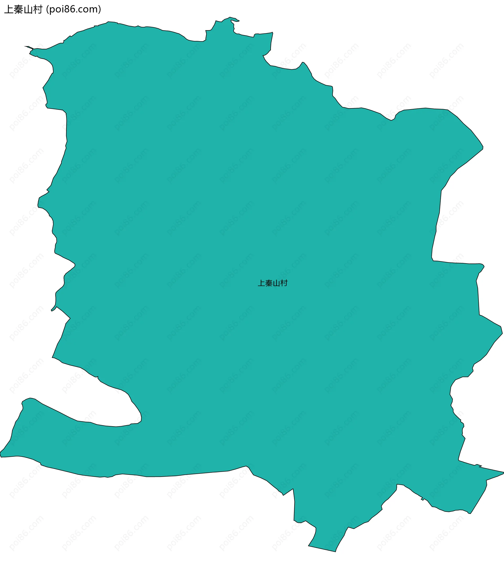 上秦山村边界地图