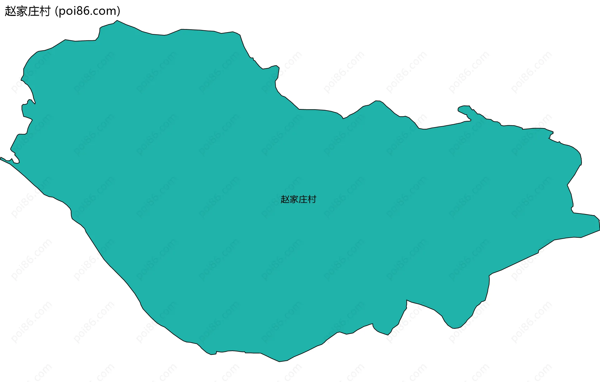 赵家庄村边界地图