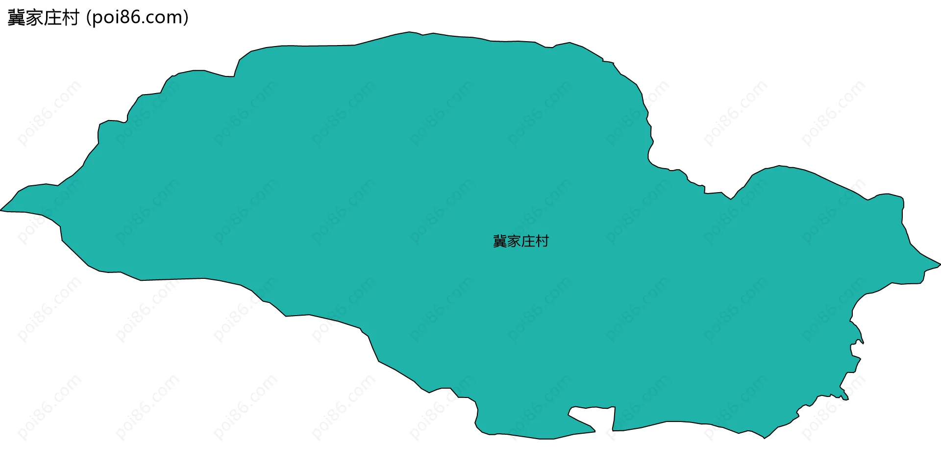 冀家庄村边界地图