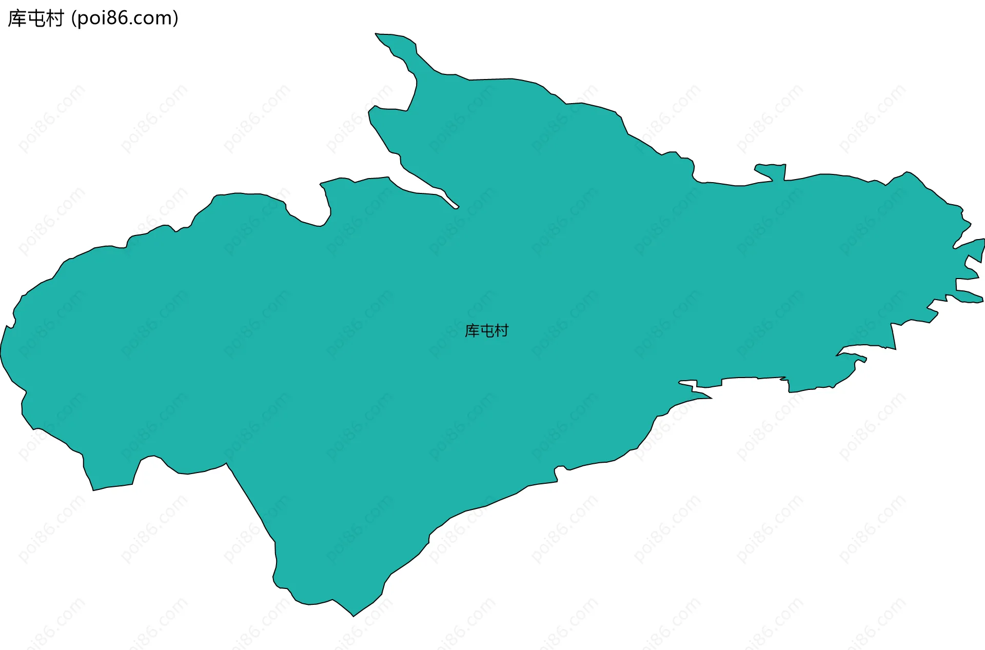 库屯村边界地图