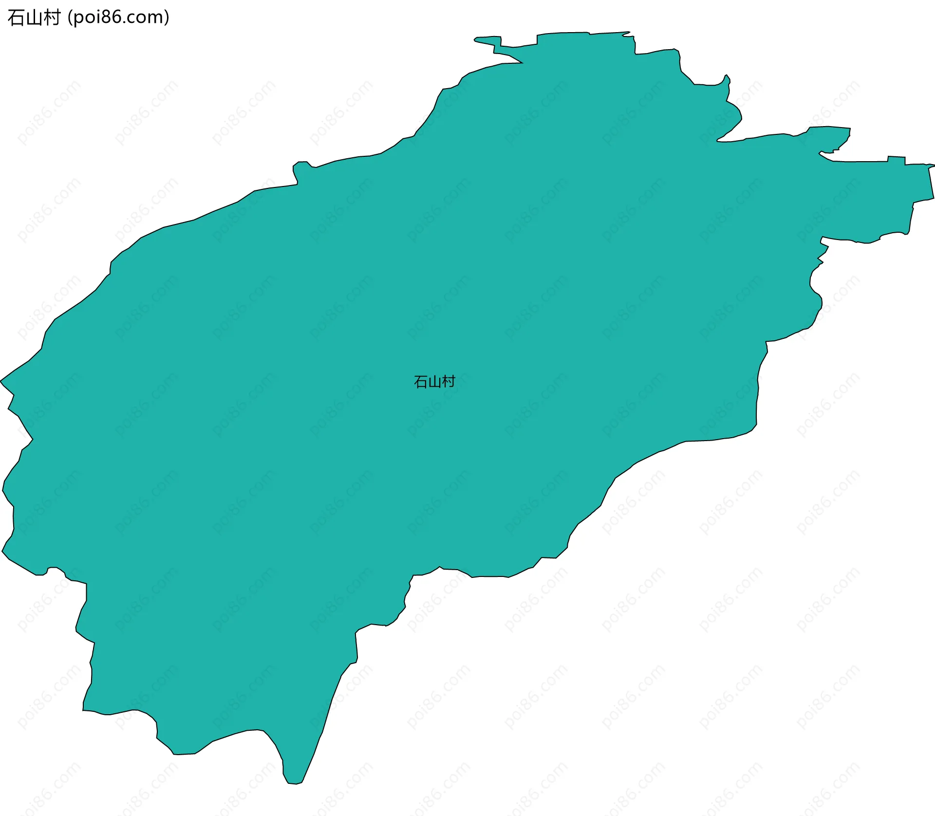 石山村边界地图
