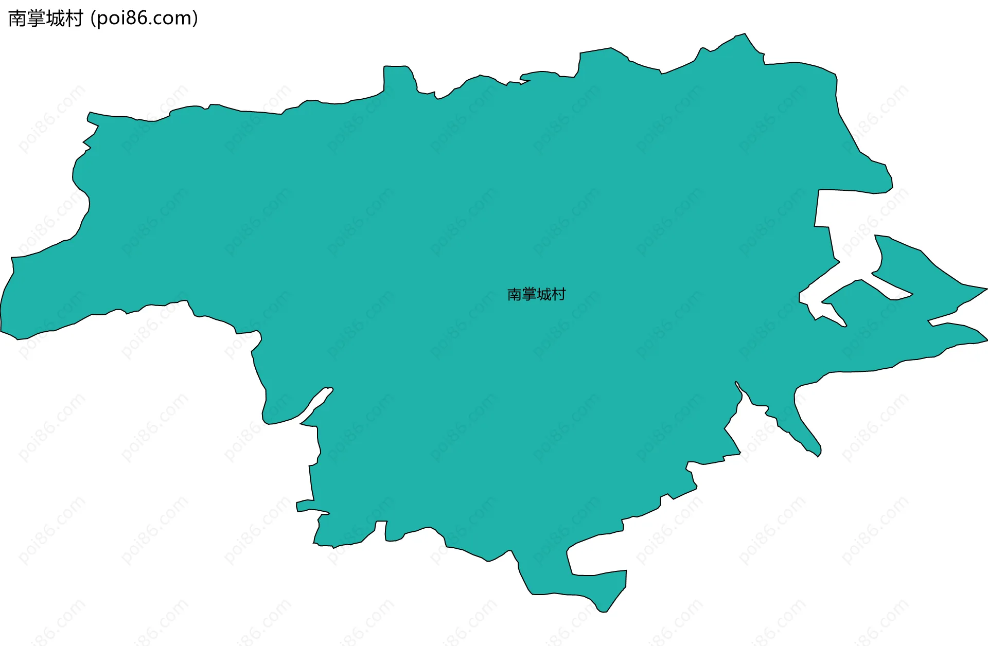 南掌城村边界地图