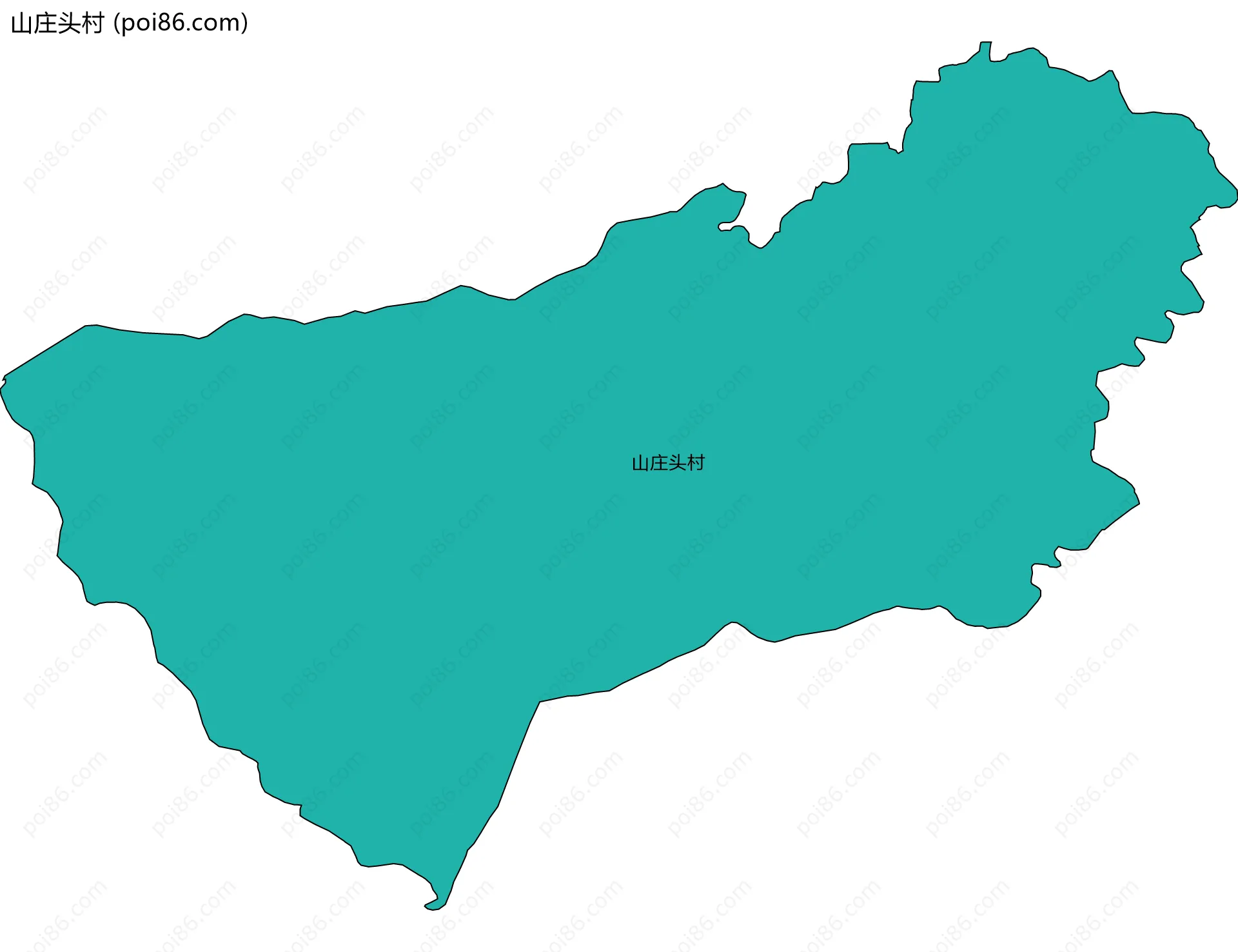 山庄头村边界地图