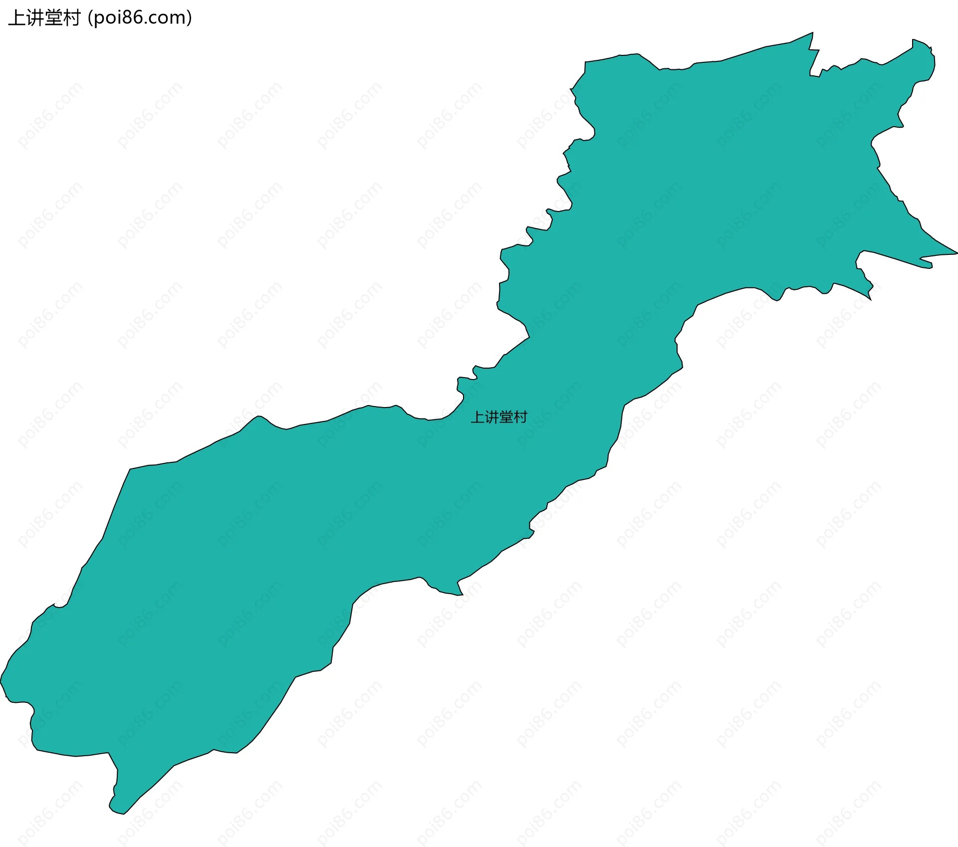 上讲堂村边界地图