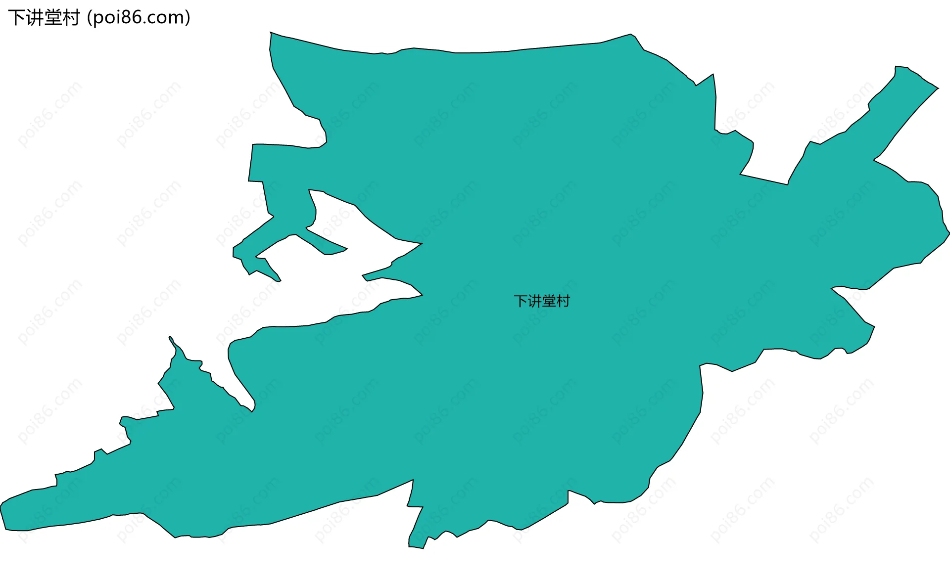 下讲堂村边界地图