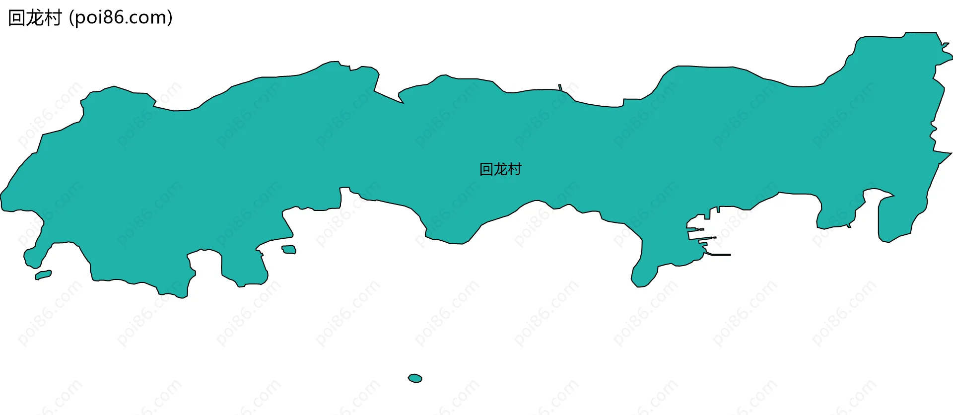 回龙村边界地图