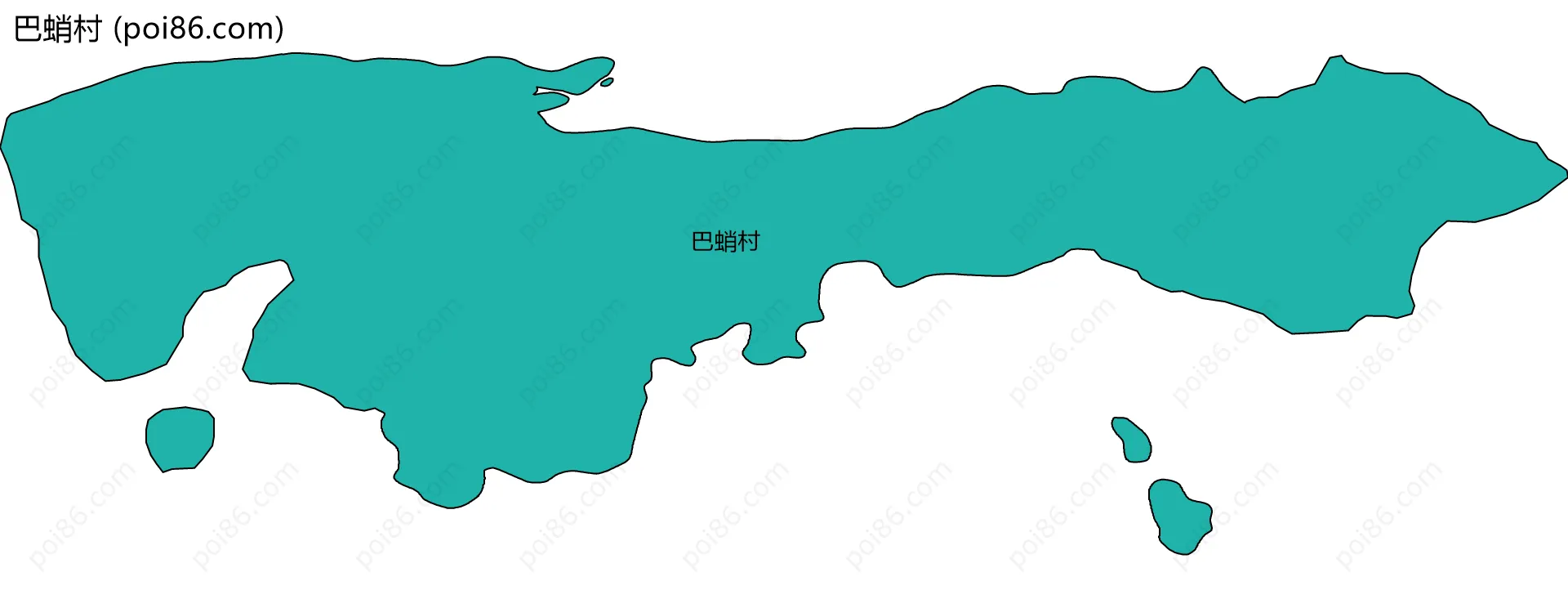 巴蛸村边界地图