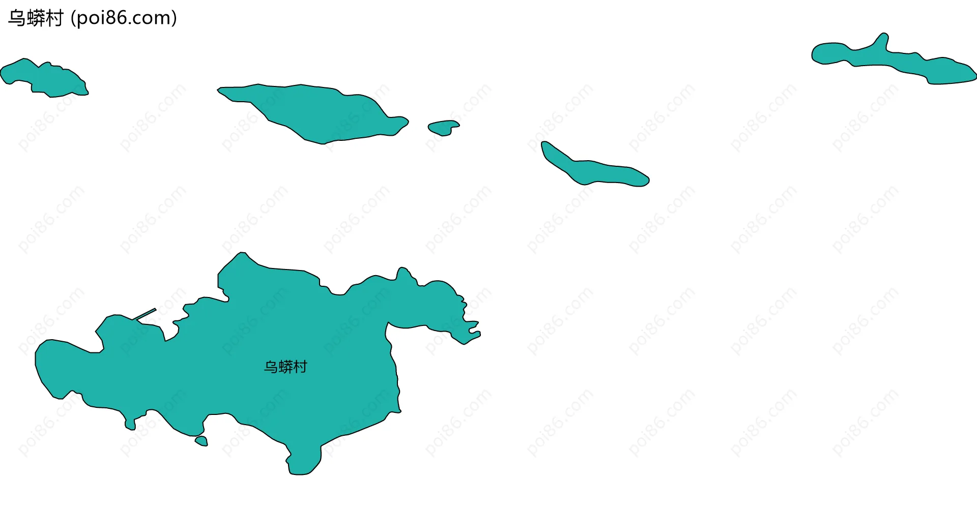 乌蟒村边界地图