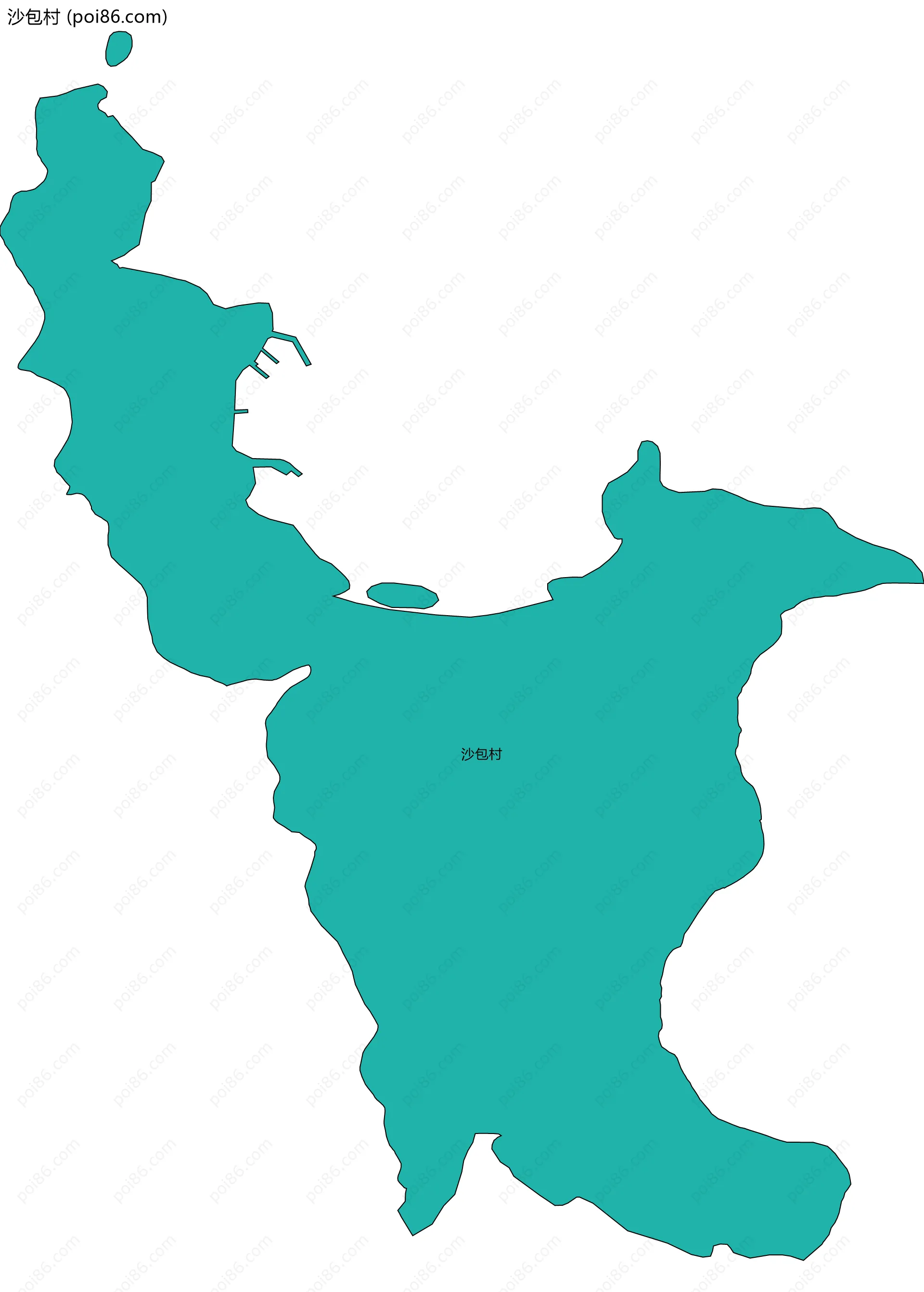 沙包村边界地图