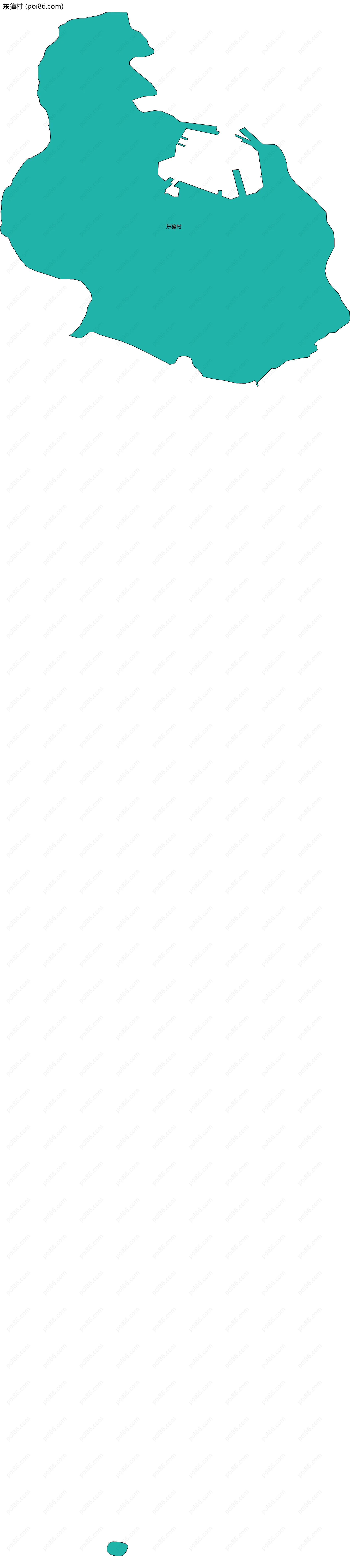 东獐村边界地图