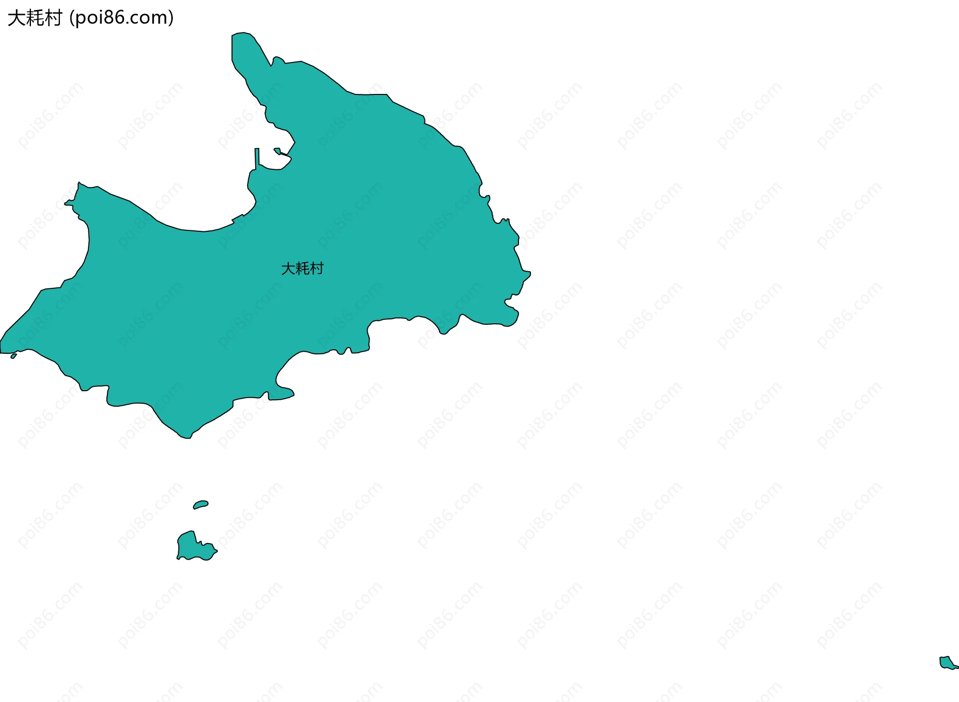 大耗村边界地图