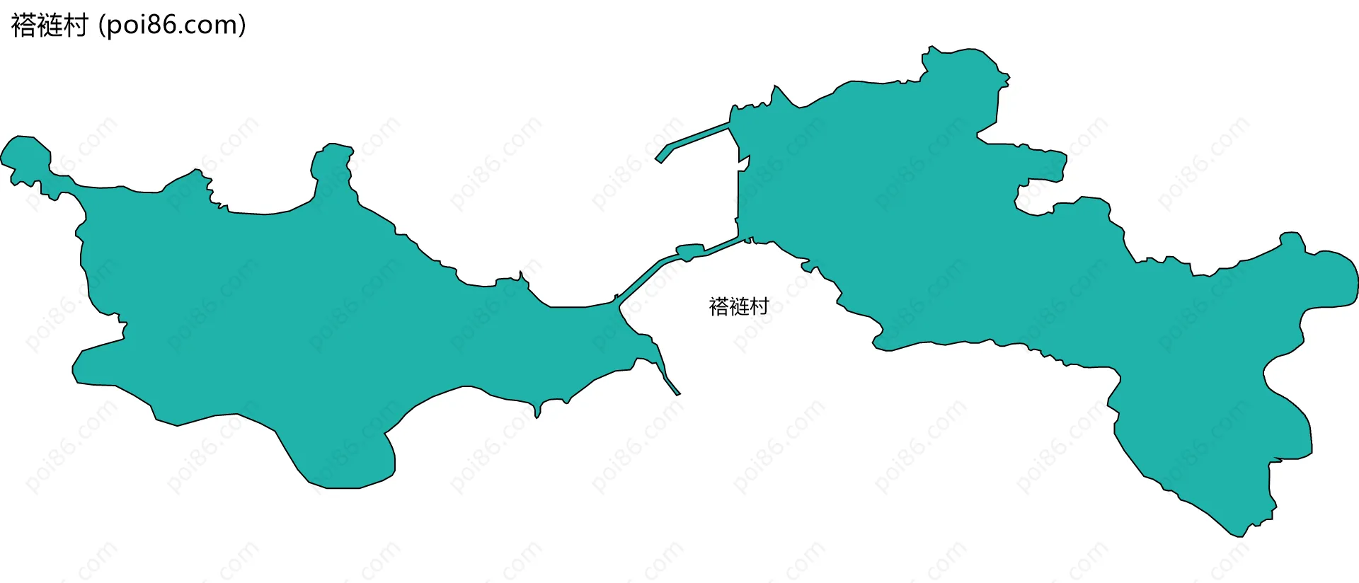 褡裢村边界地图