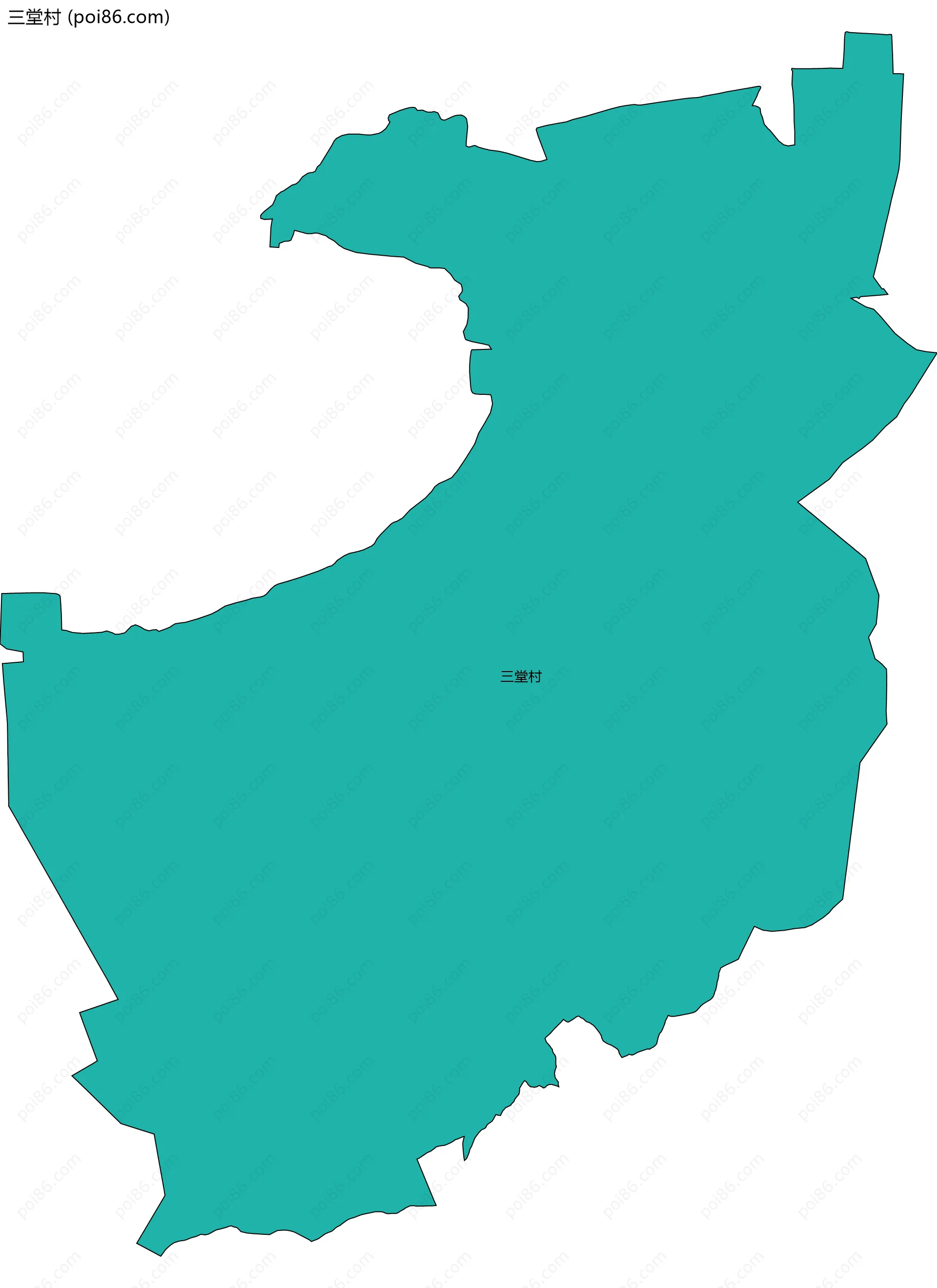 三堂村边界地图