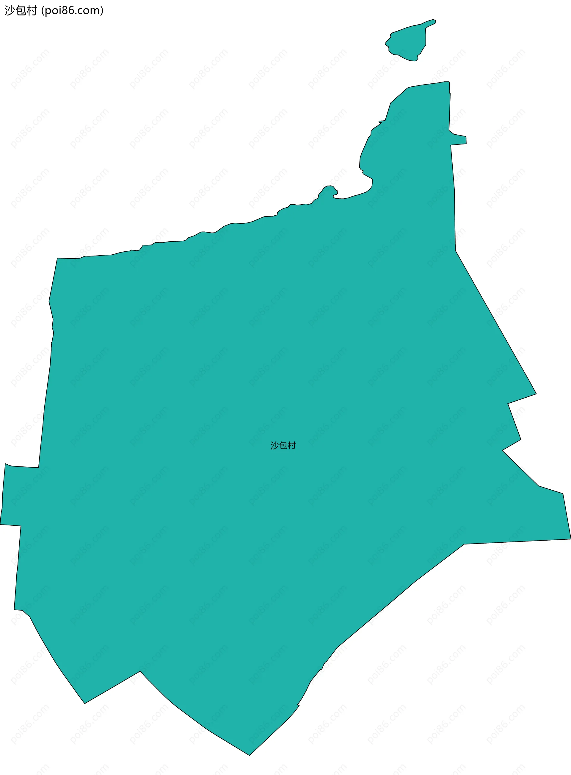沙包村边界地图