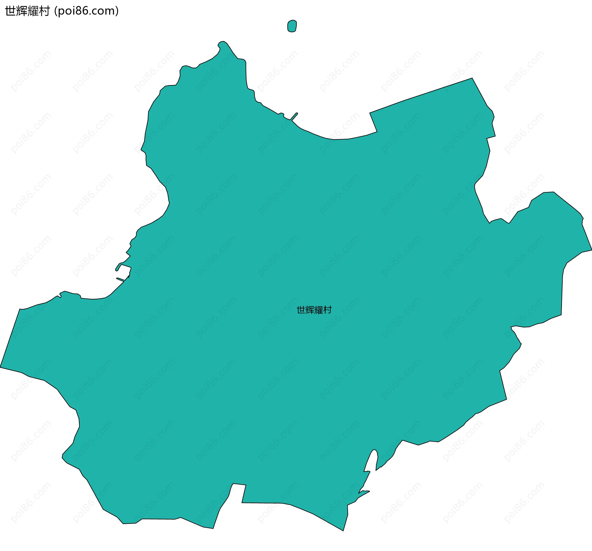 世辉耀村边界地图