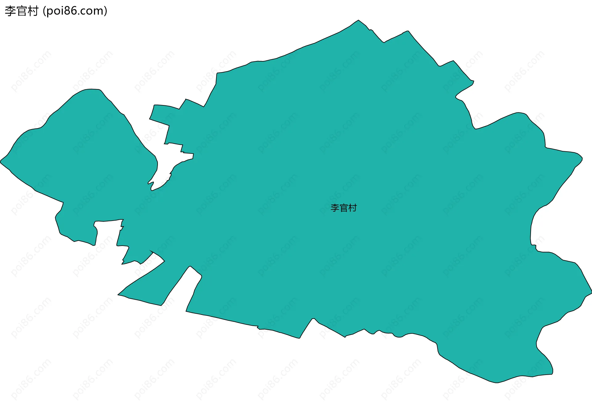 李官村边界地图