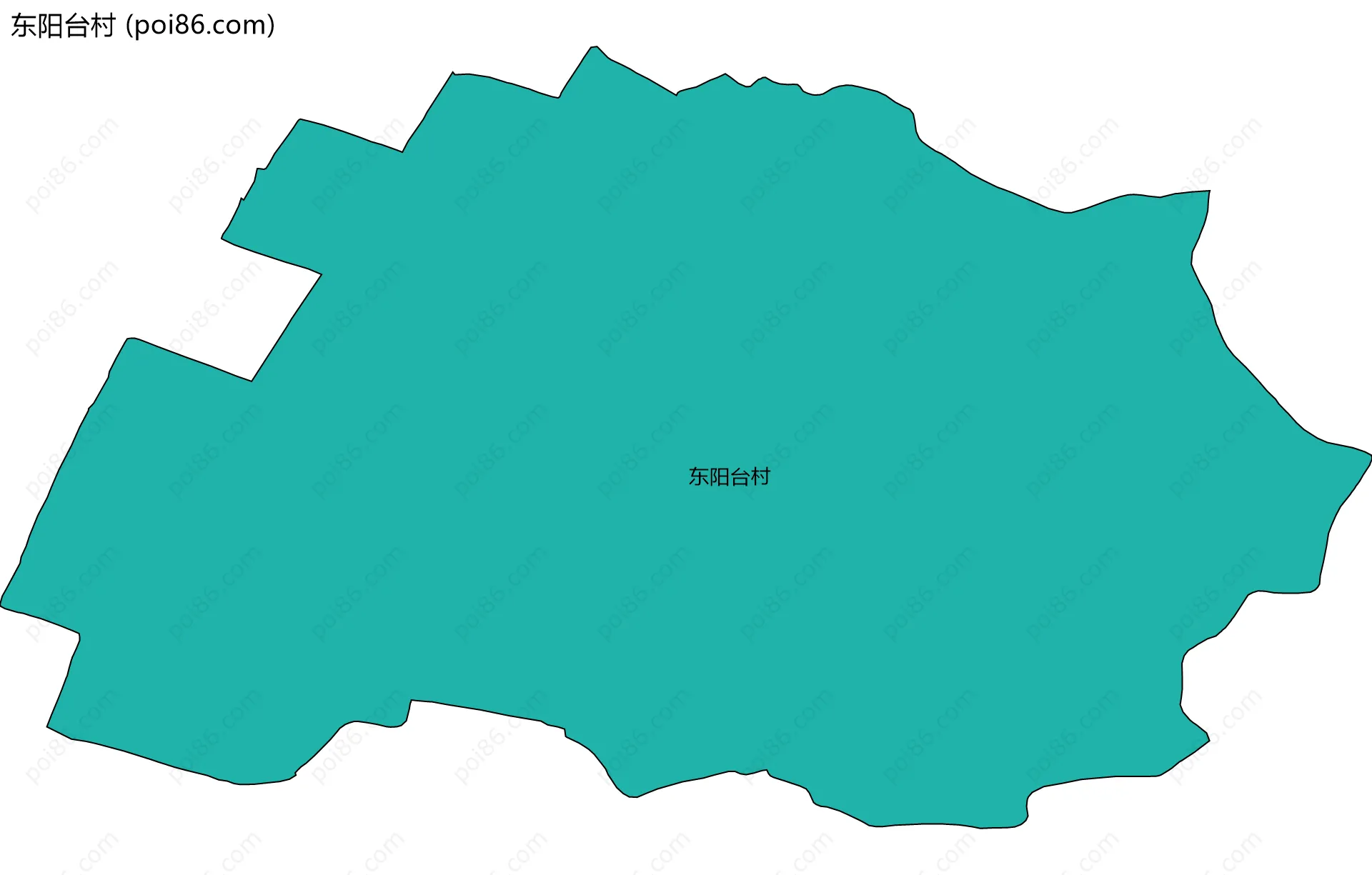 东阳台村边界地图