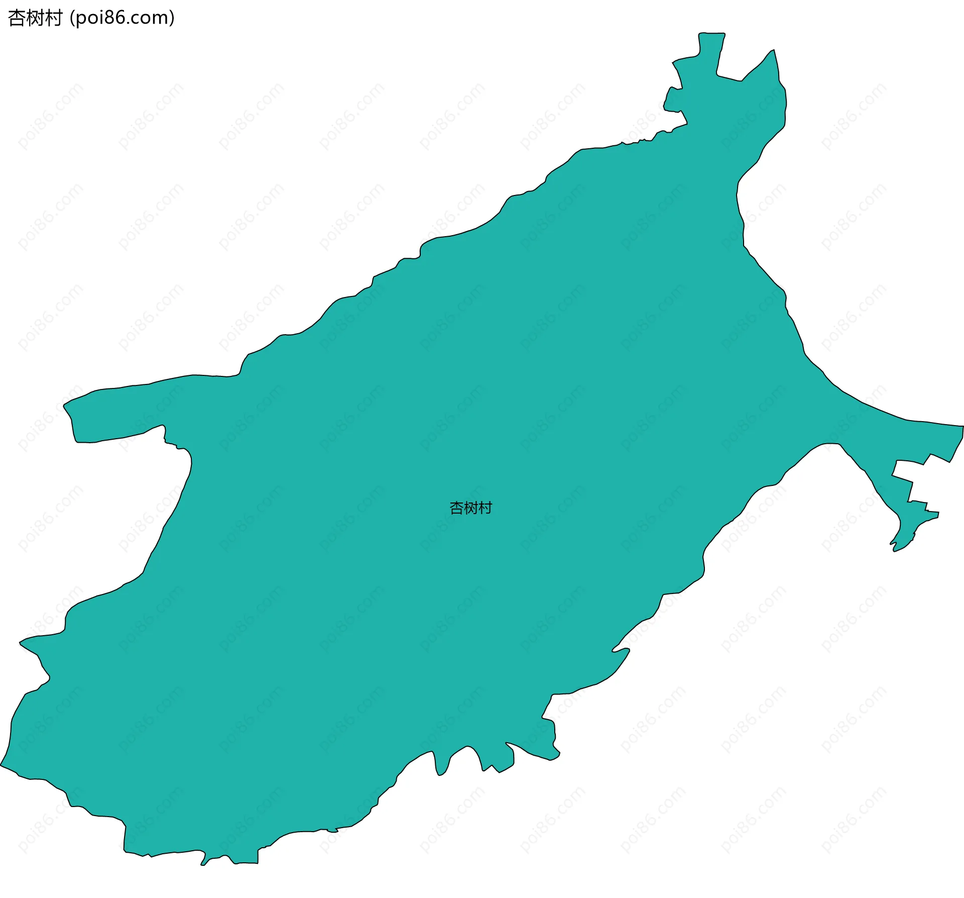 杏树村边界地图