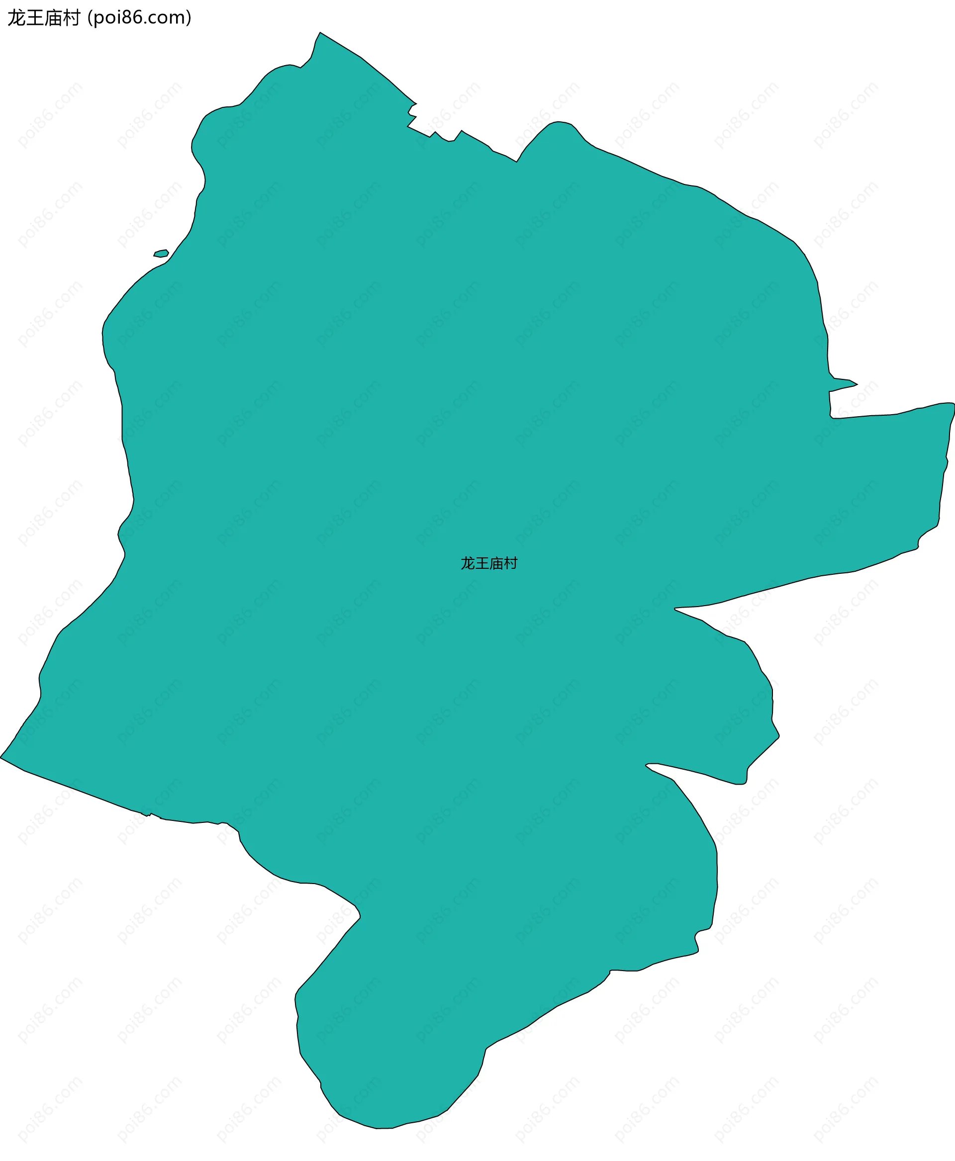 龙王庙村边界地图