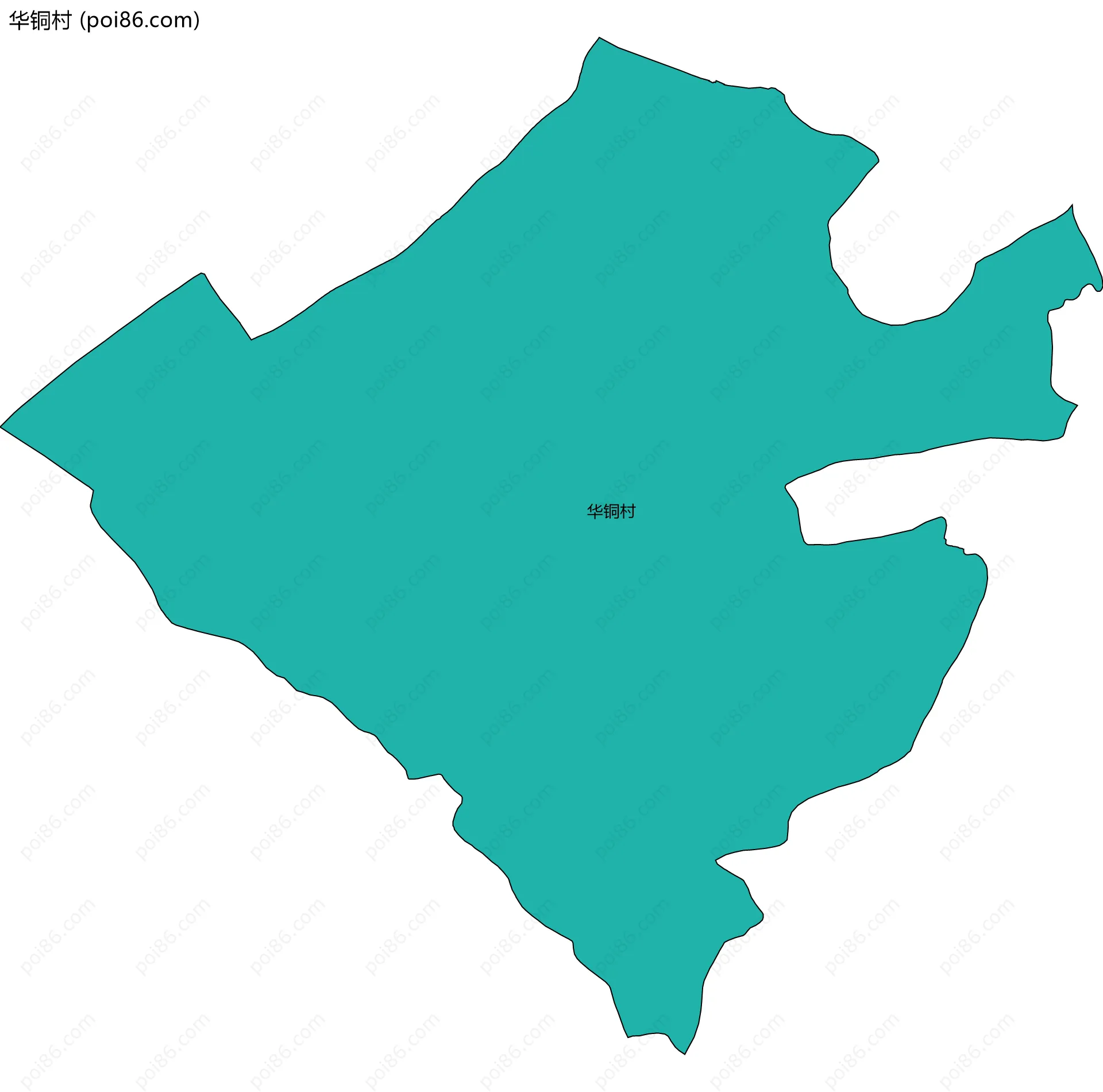 华铜村边界地图